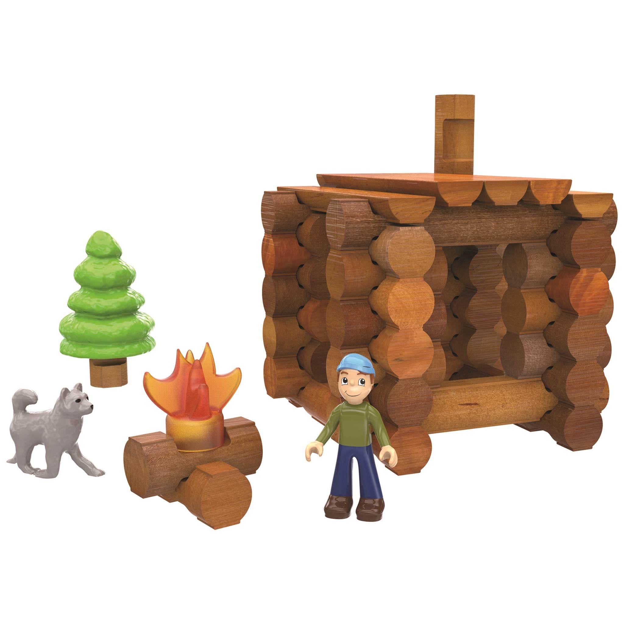 Lincoln Logs On The Trail 59pc