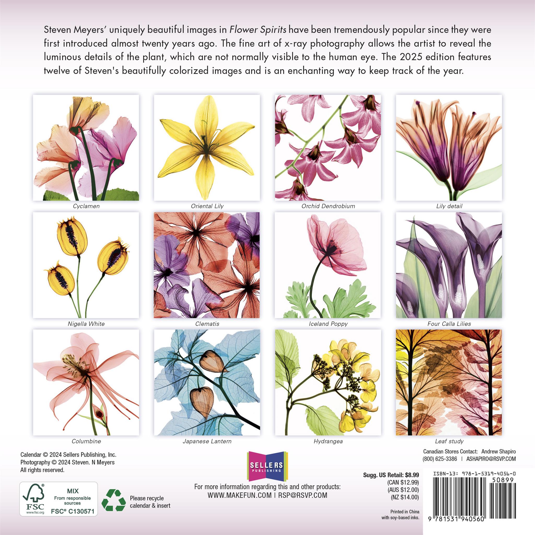 Flower Spirits Mini 2025 Calendar