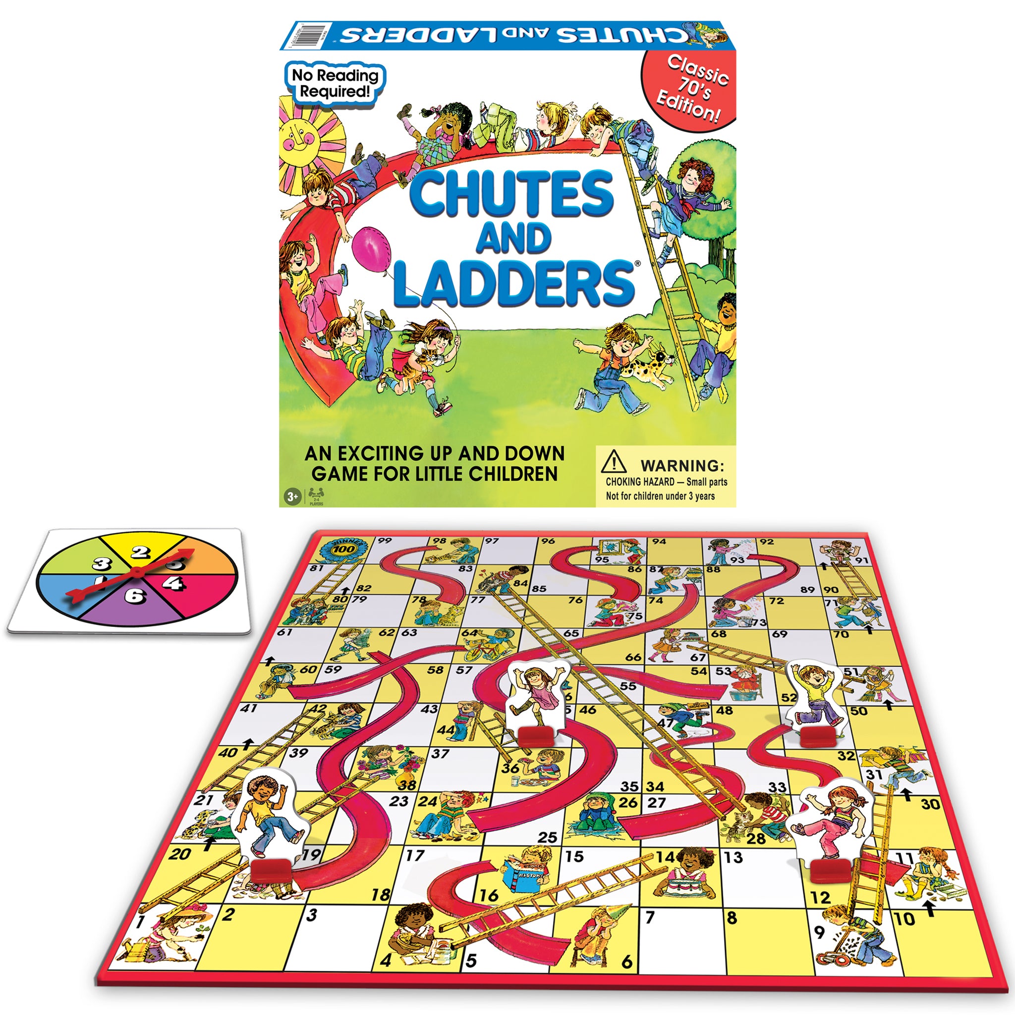 Chutes and Ladders Classic Edition Family Board Game