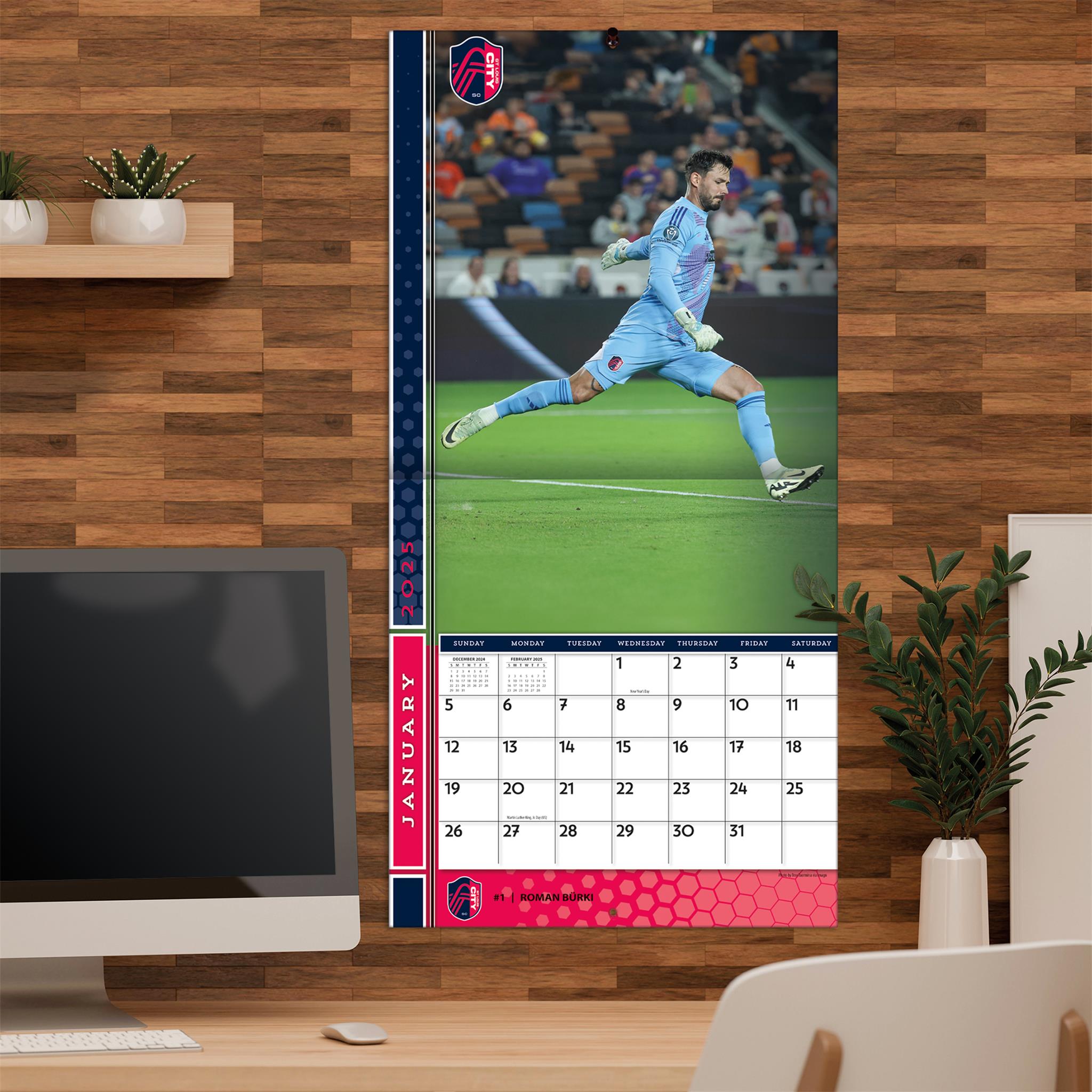 MLS St Louis City Wall 2025 Calendar - Online Exclusive