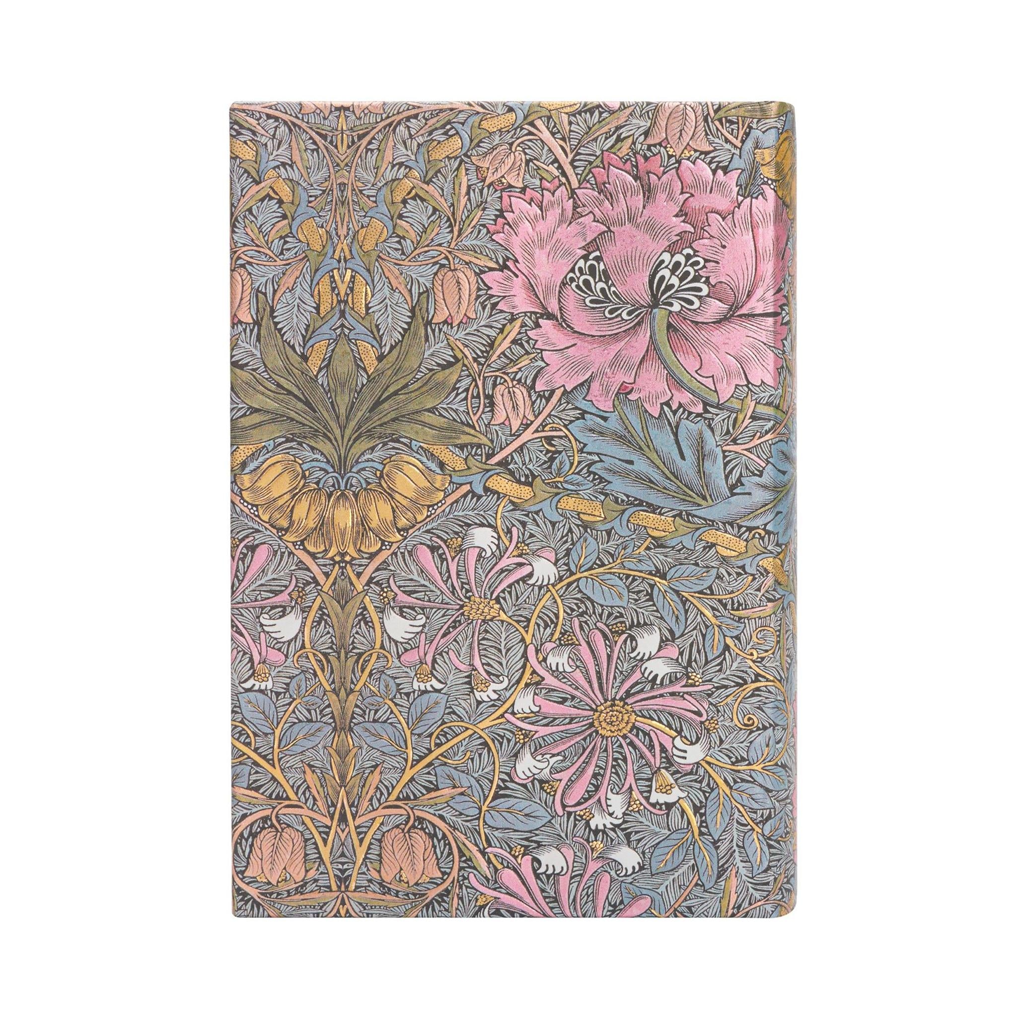 Morris Pink Honeysuckle William Morris Monthly Pocket Planner 2025 Calendar