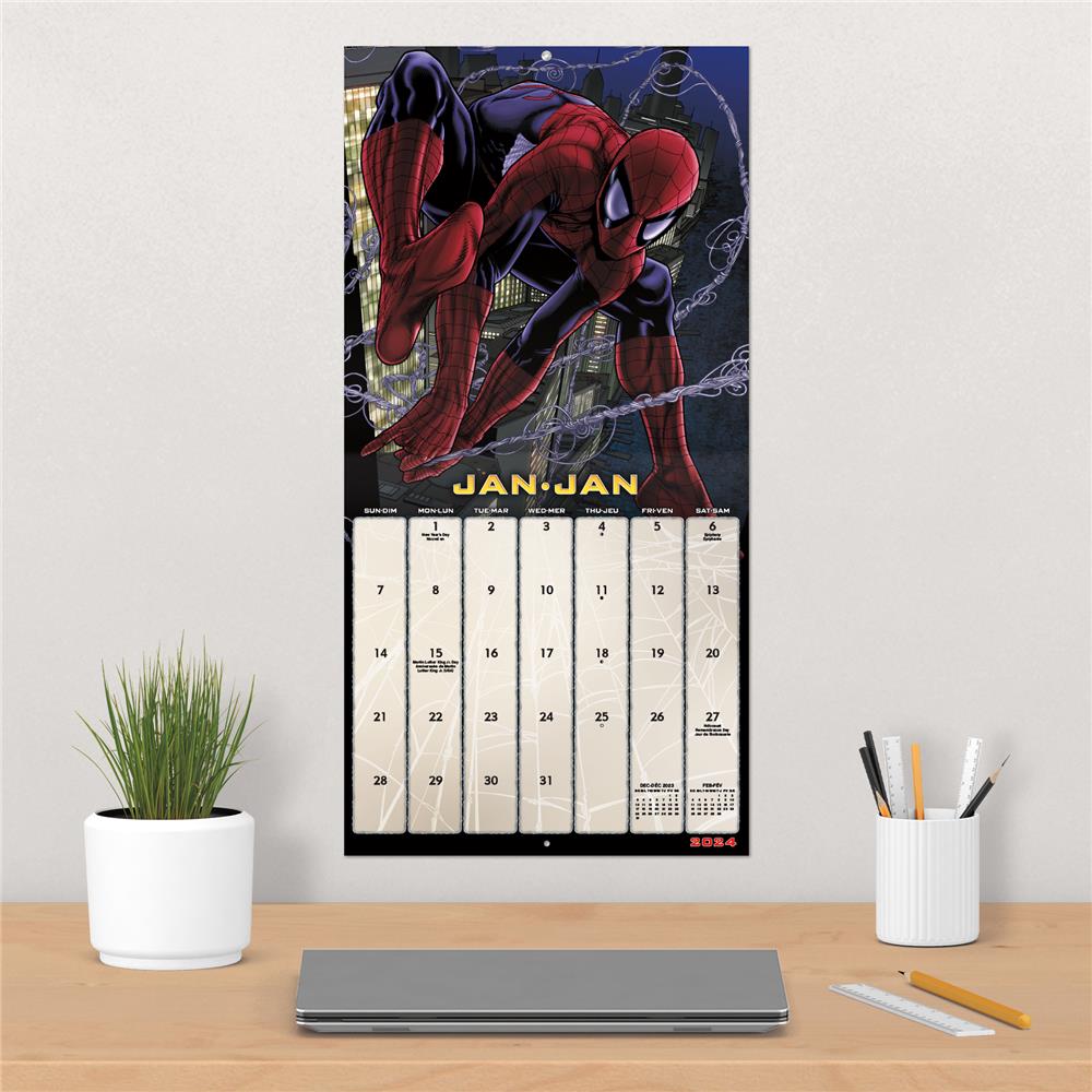 Trends International 2024 Marvel Spider-Man Mini Wall Calendar 