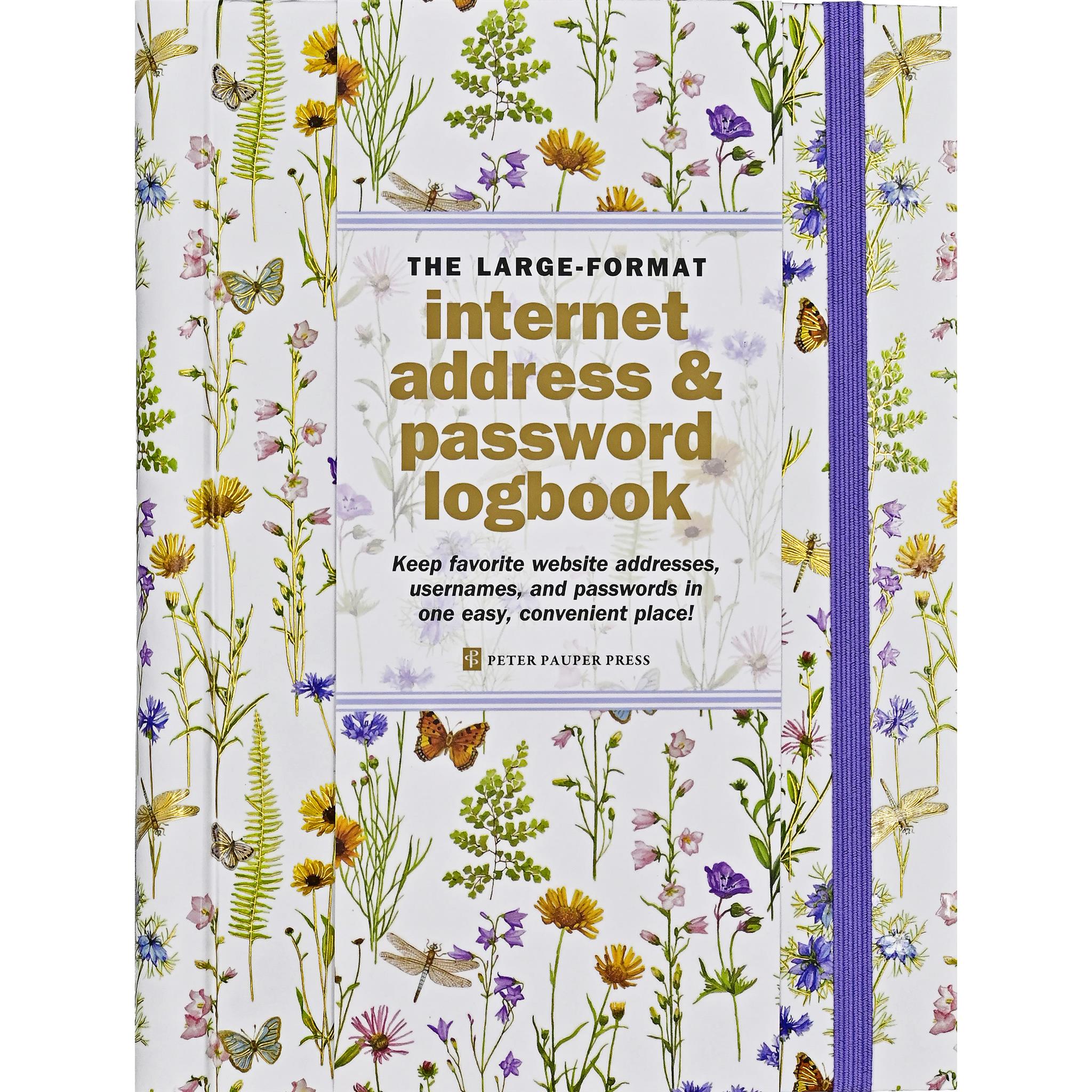 Internet Log Book Large Wildflower Garden - Online Exclusive