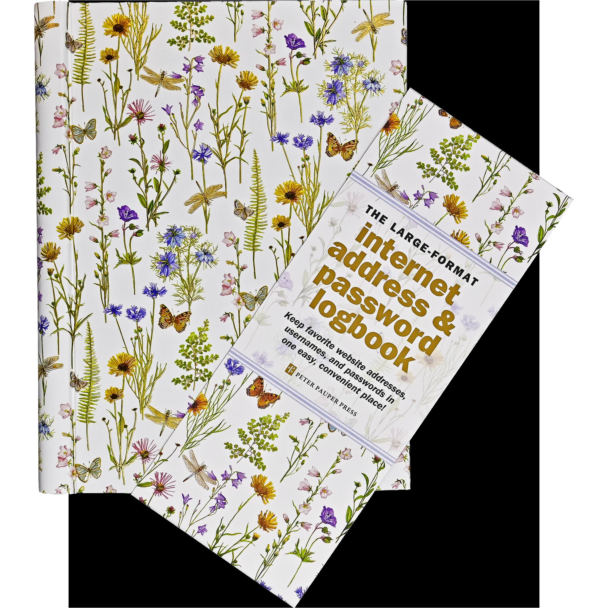 Internet Log Book Large Wildflower Garden - Online Exclusive