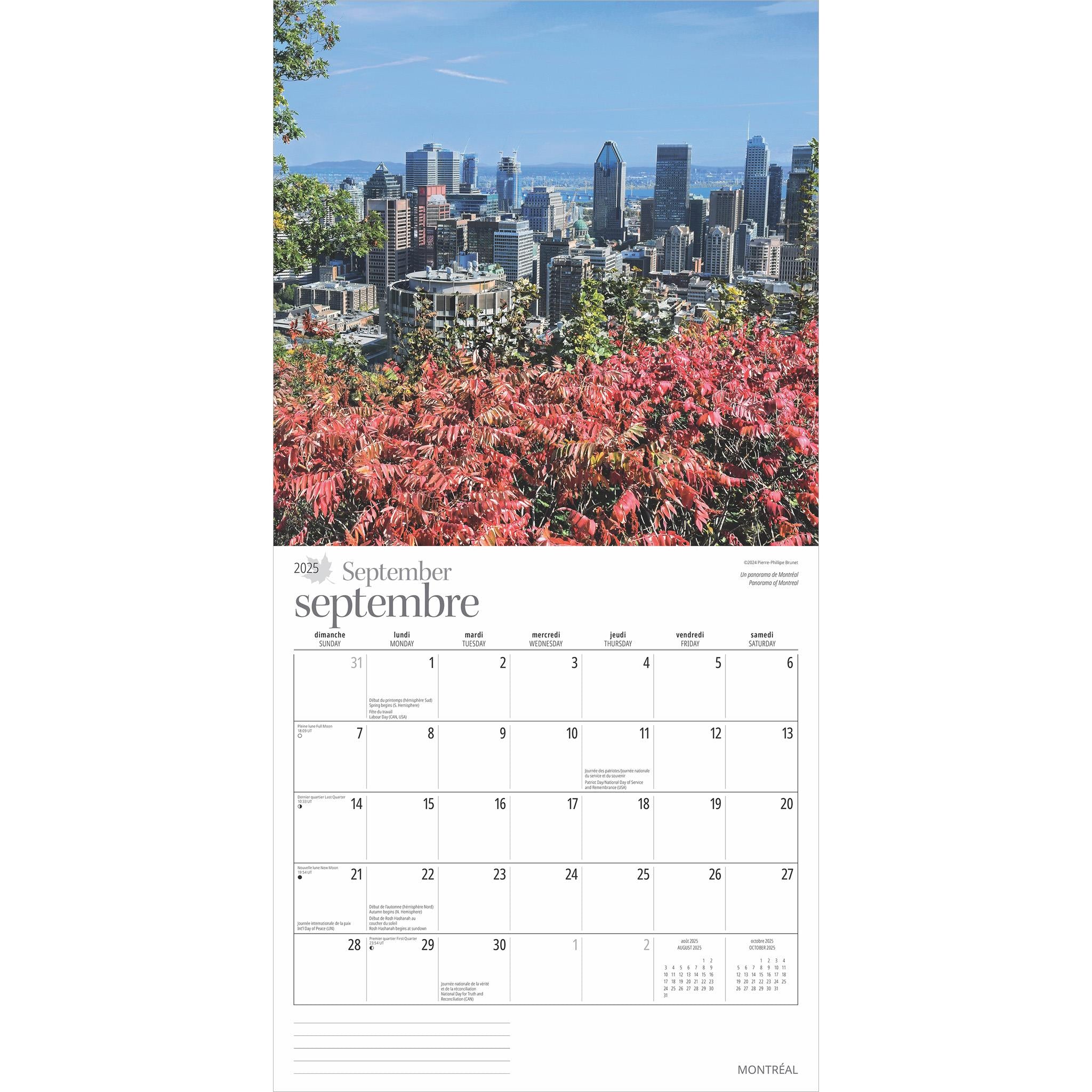 Montreal Wall 2025 Calendar