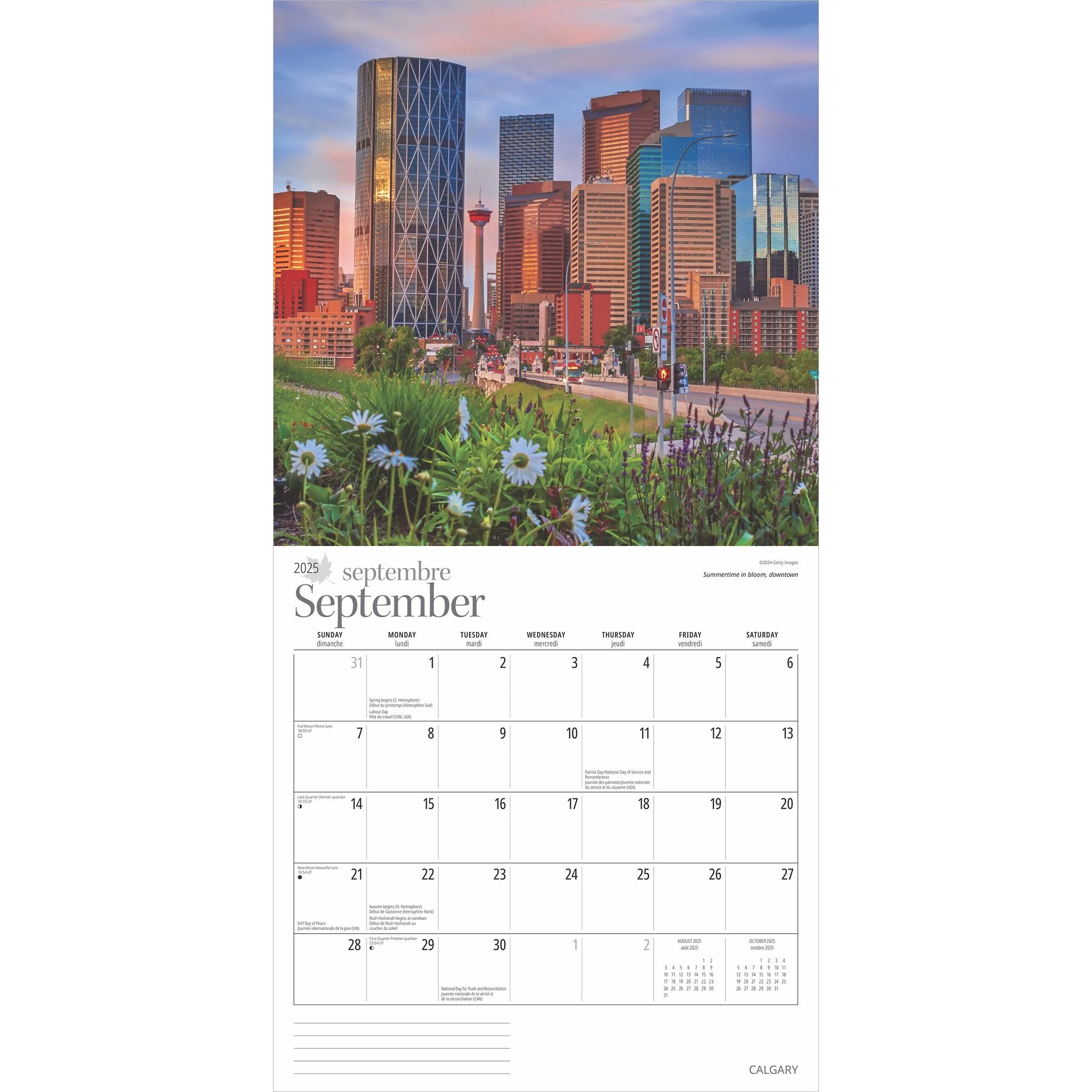 Calgary Wall 2025 Calendar