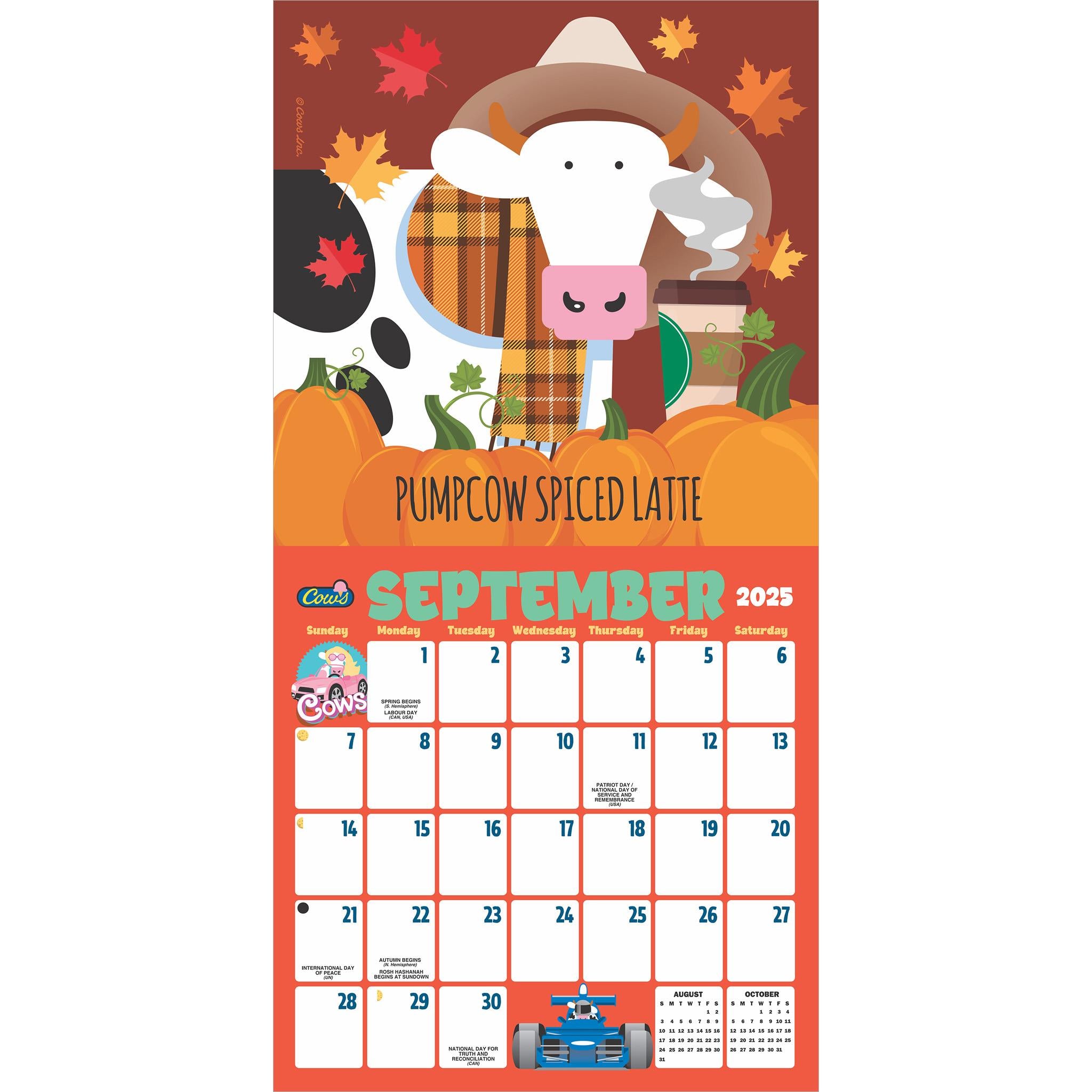 Cows Creamery Wall 2025 Calendar