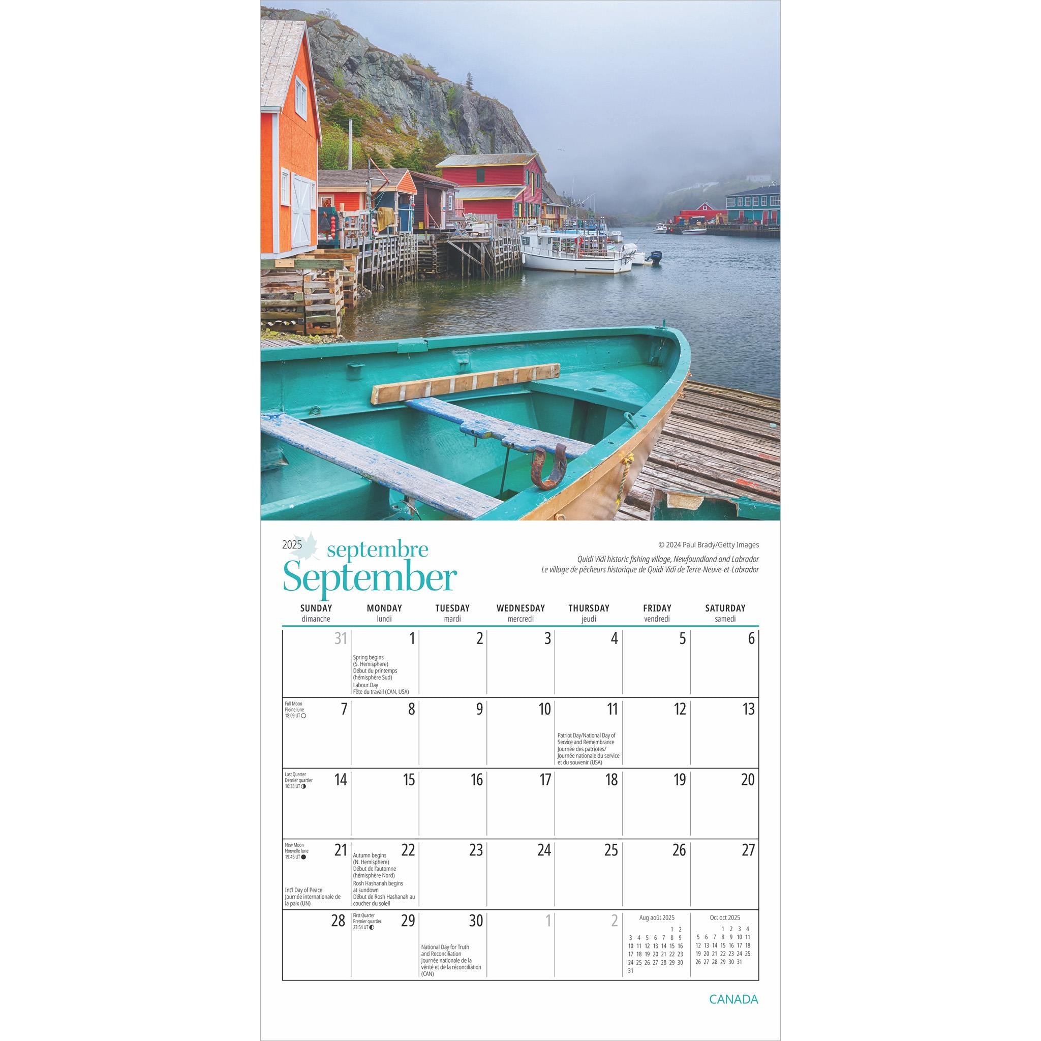 Canada Mini 2025 Calendar