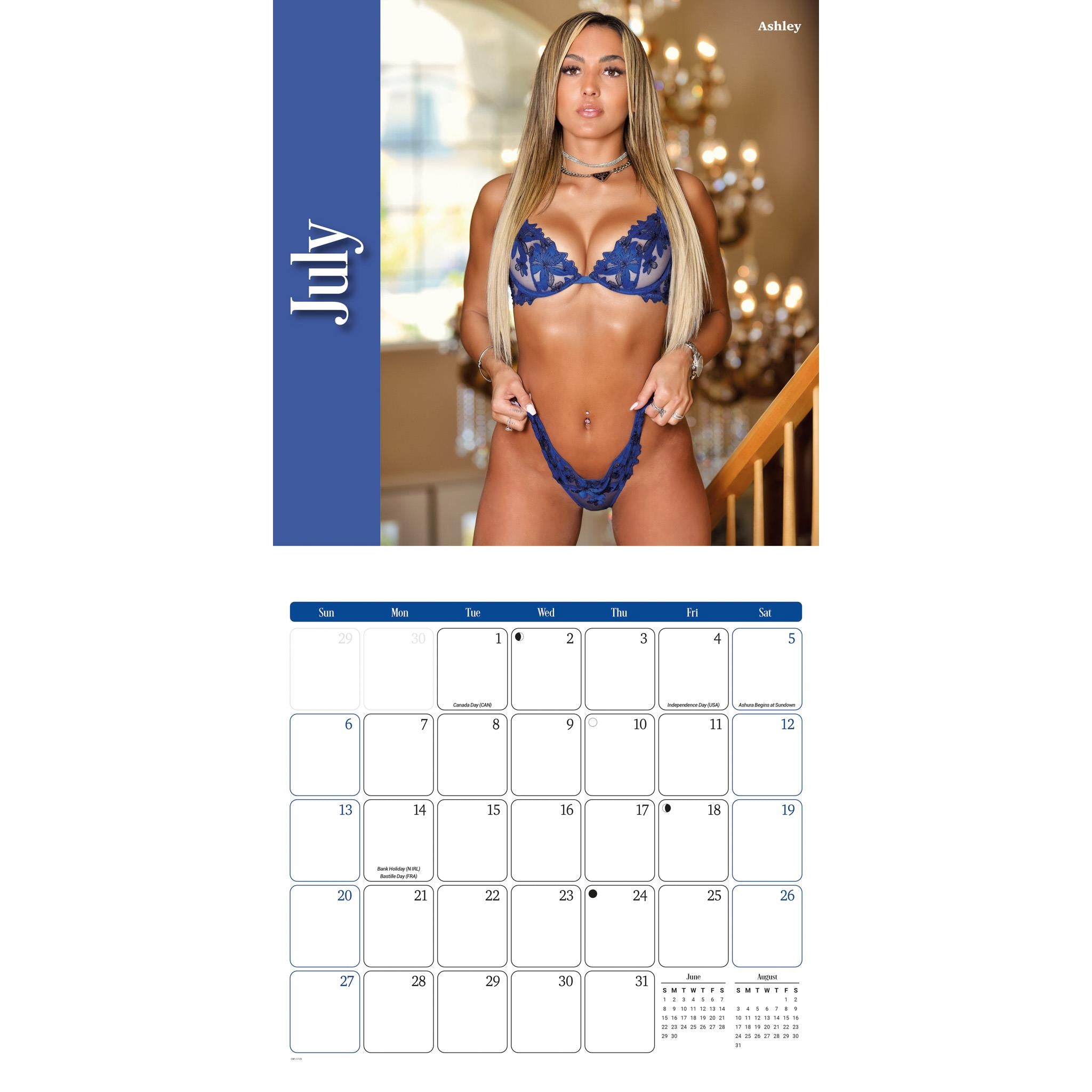 Lingerie Wall 2025 Calendar