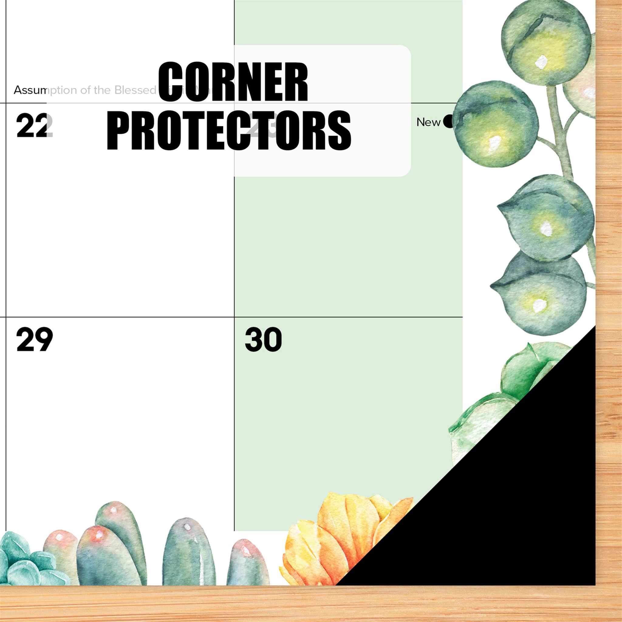 Succulents Small Desk Pad 2025 Calendar