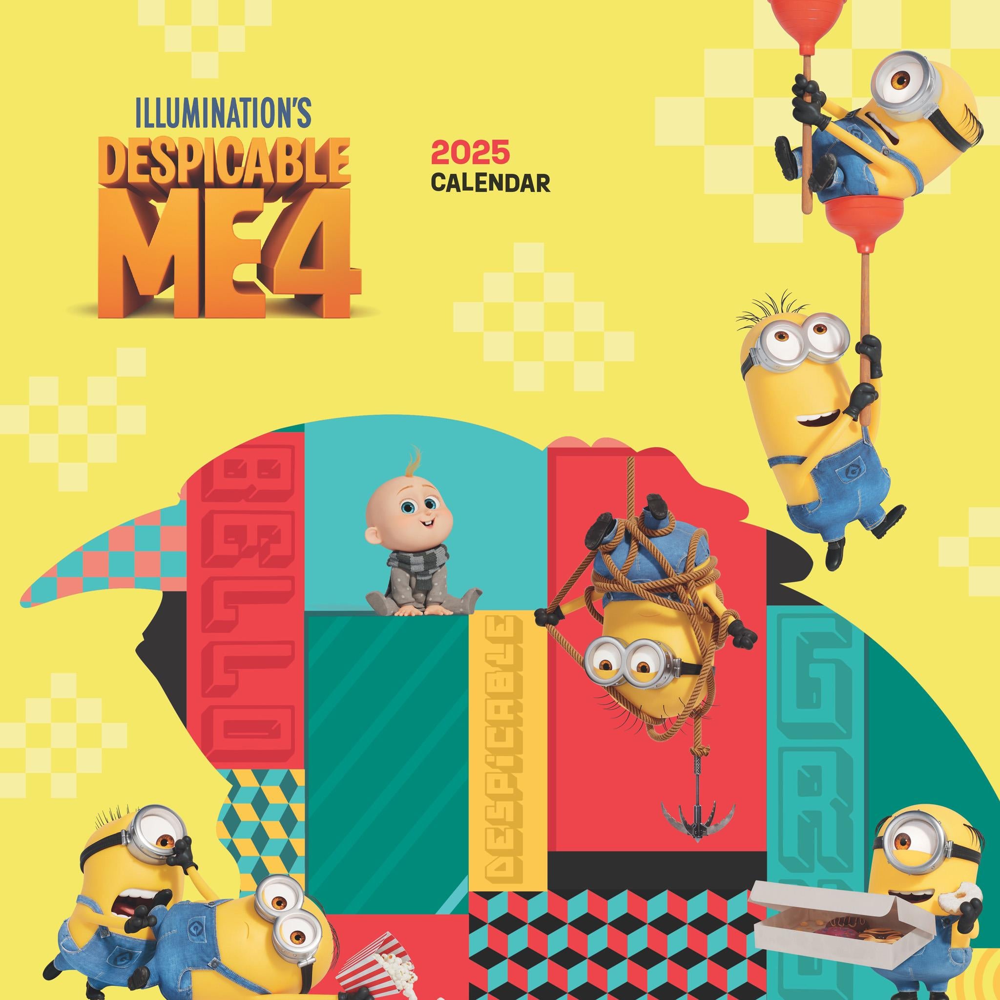 Minions Wall 2025 Calendar