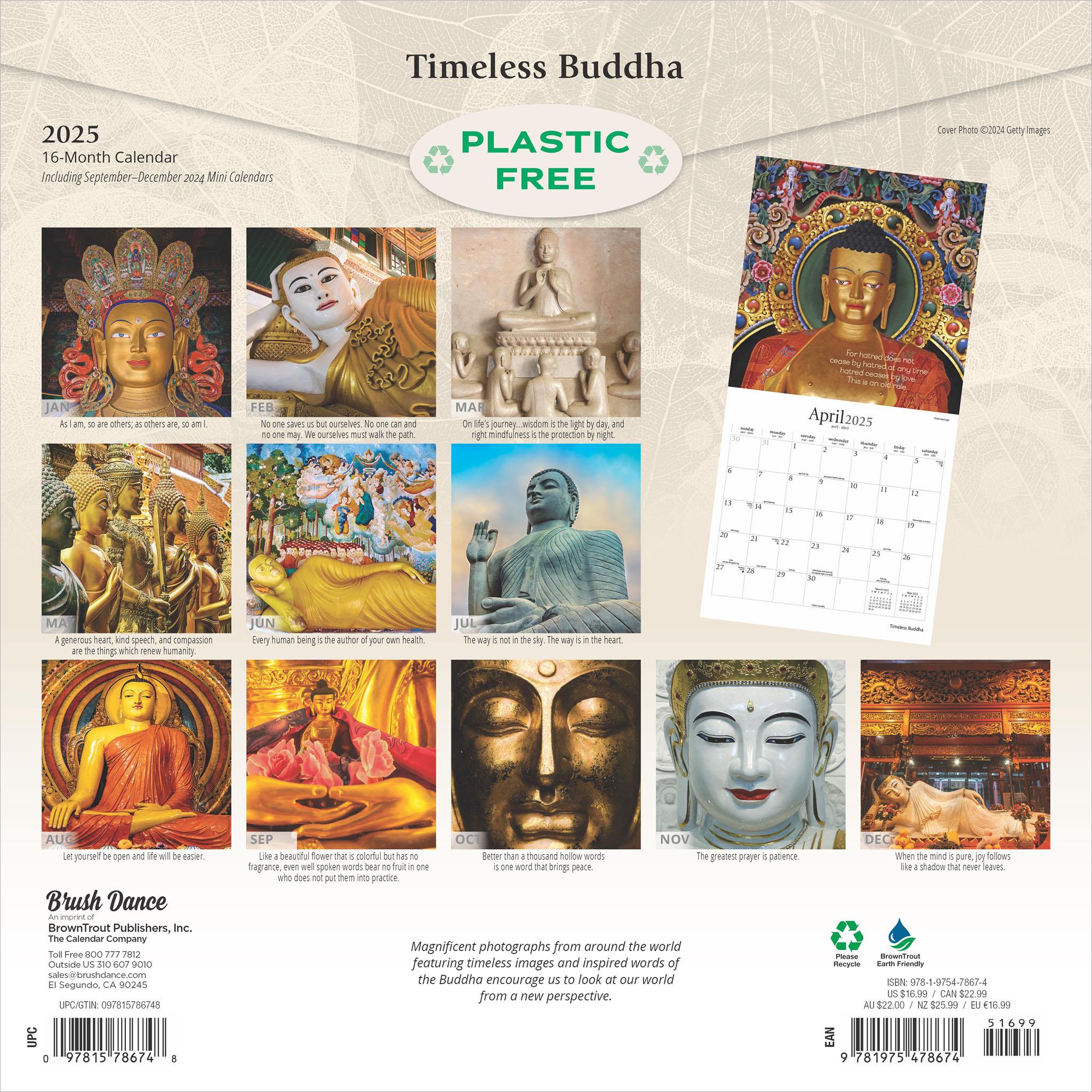 Timeless Buddha Wall 2025 Calendar