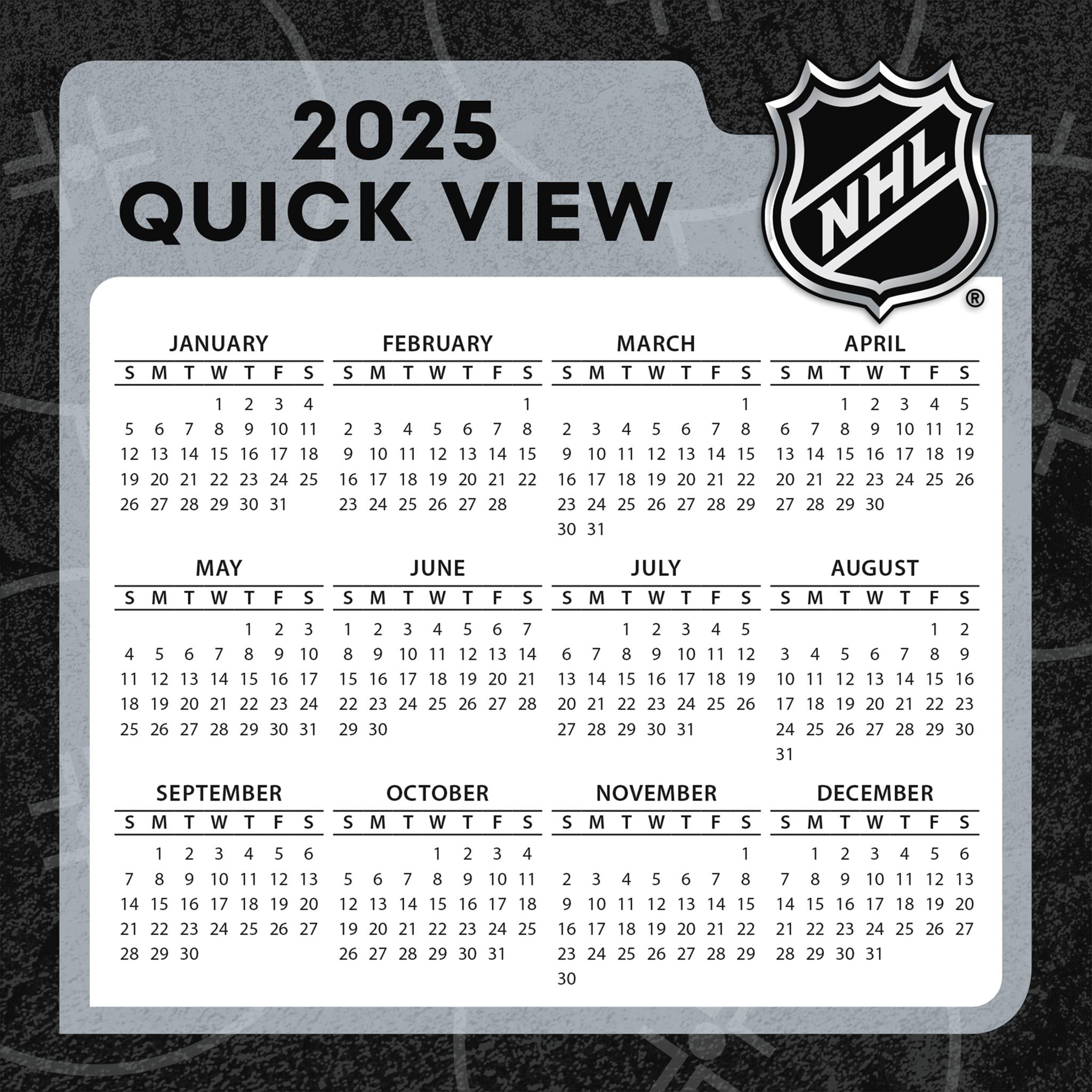 NHL All Team Box 2025 Calendar