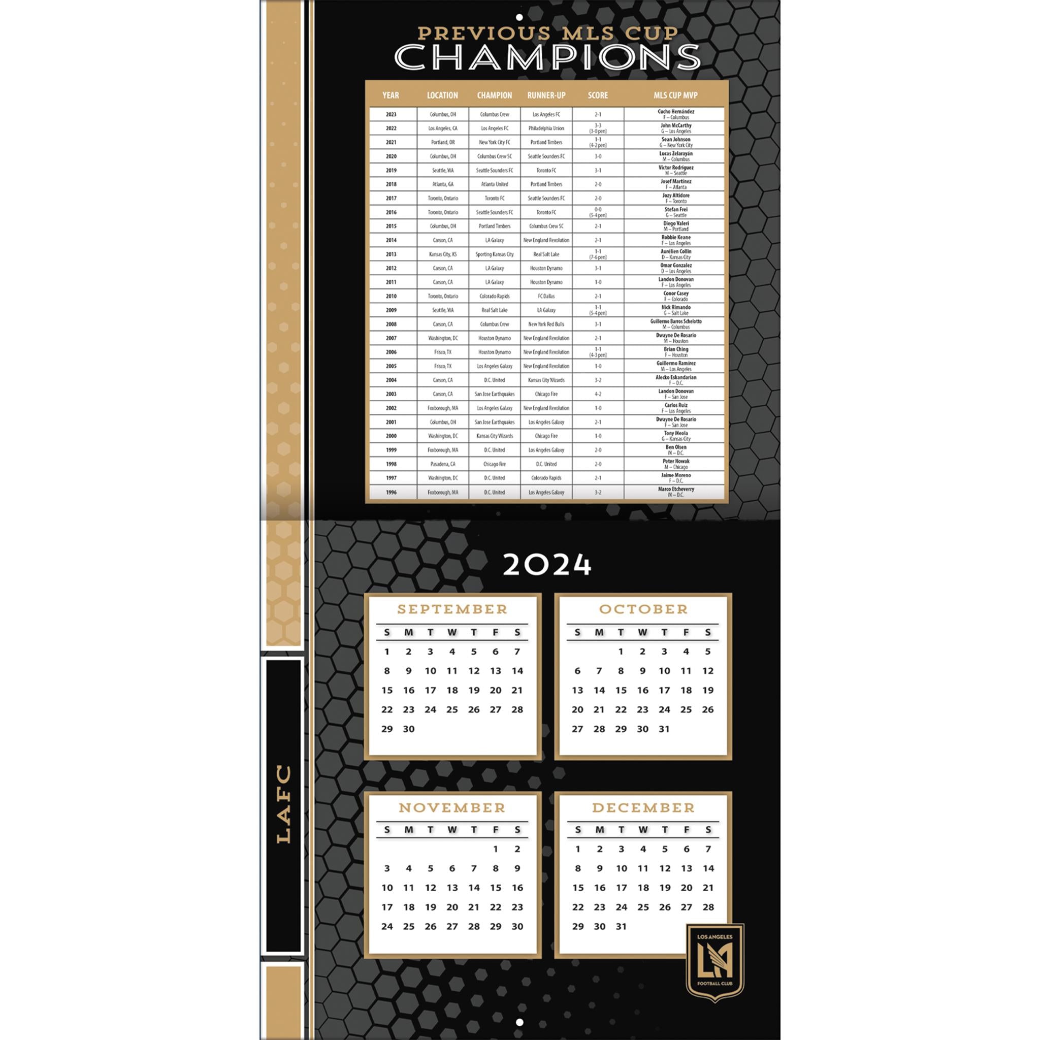 MLS LAFC Wall 2025 Calendar - Online Exclusive