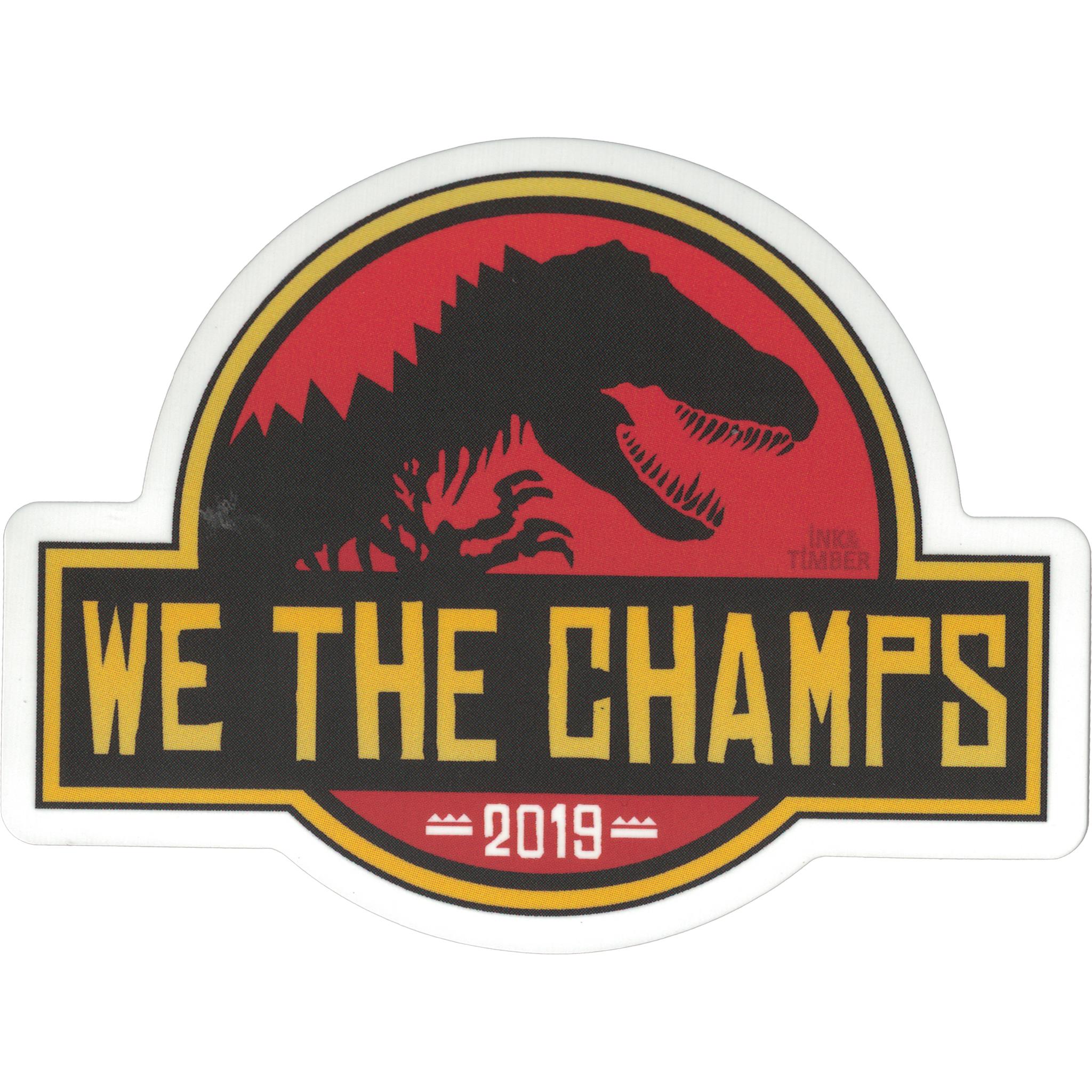 We the Champs Art Vinyl Sticker