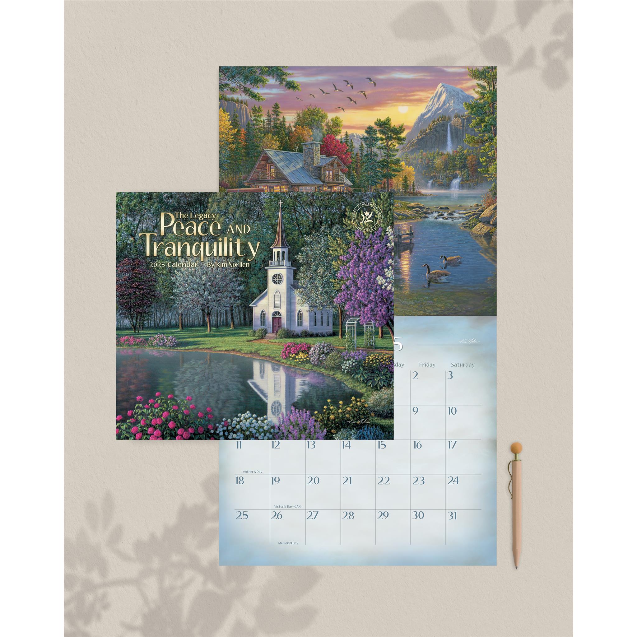 Peace And Tranquility Wall 2025 Calendar - Online Exclusive