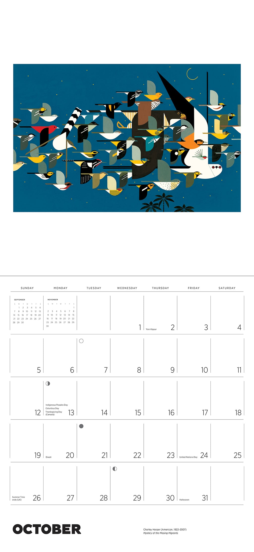 Charley Harper Wall 2025 Calendar