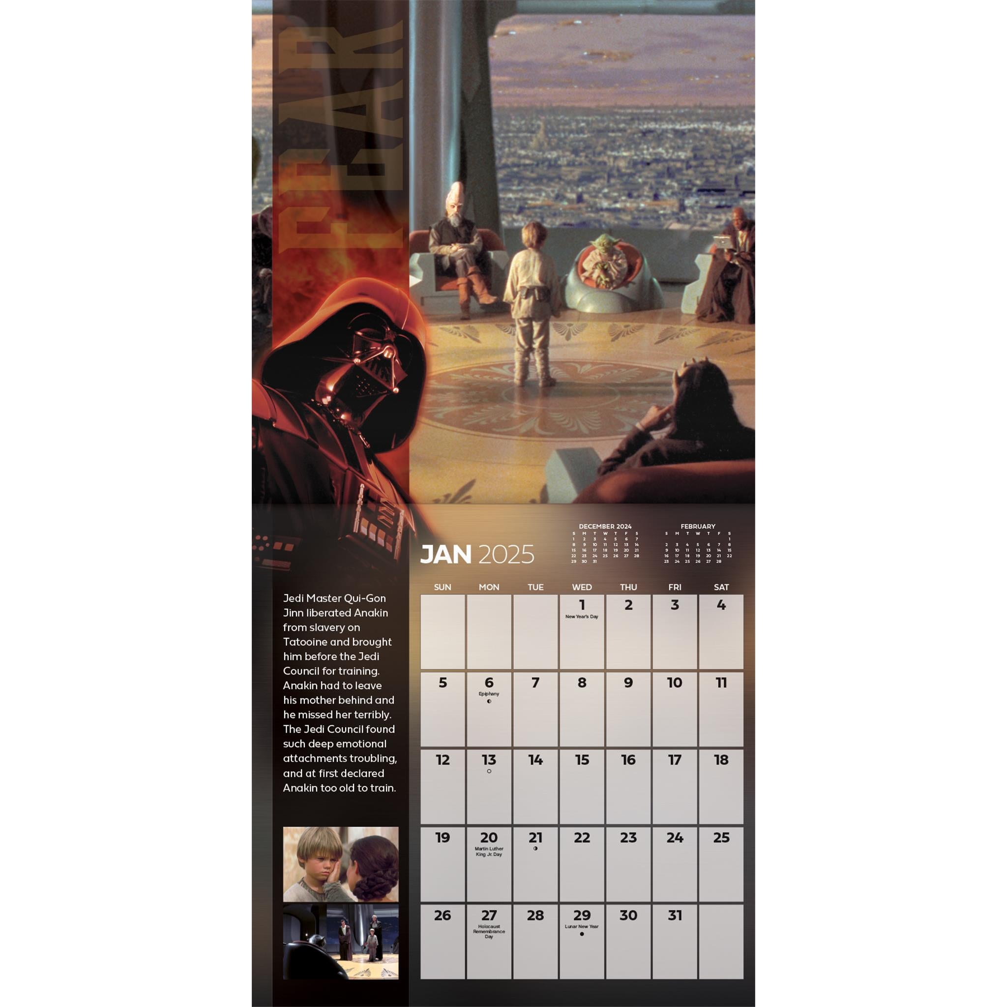 Star Wars Collectors Edition Wall 2025 Calendar