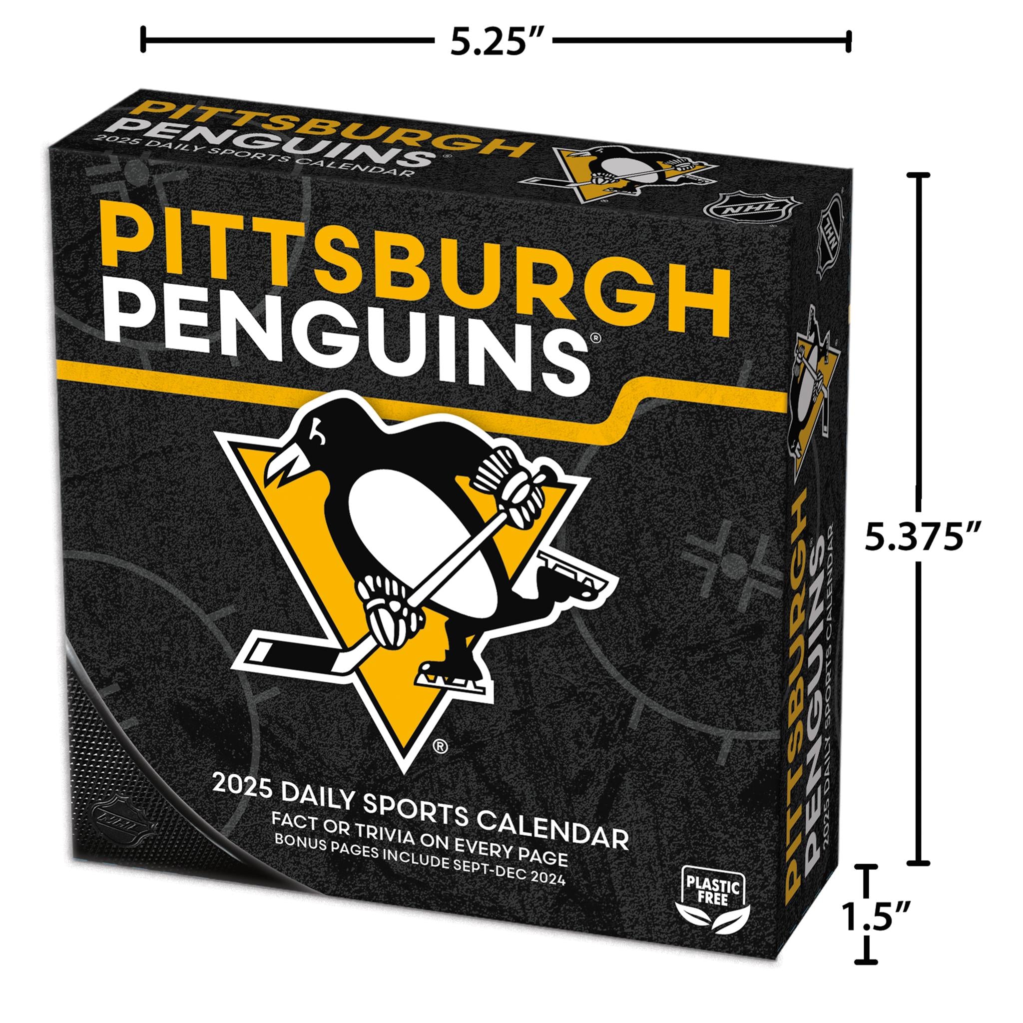 NHL Pittsburgh Penguins Box 2025 Calendar - Online Exclusive