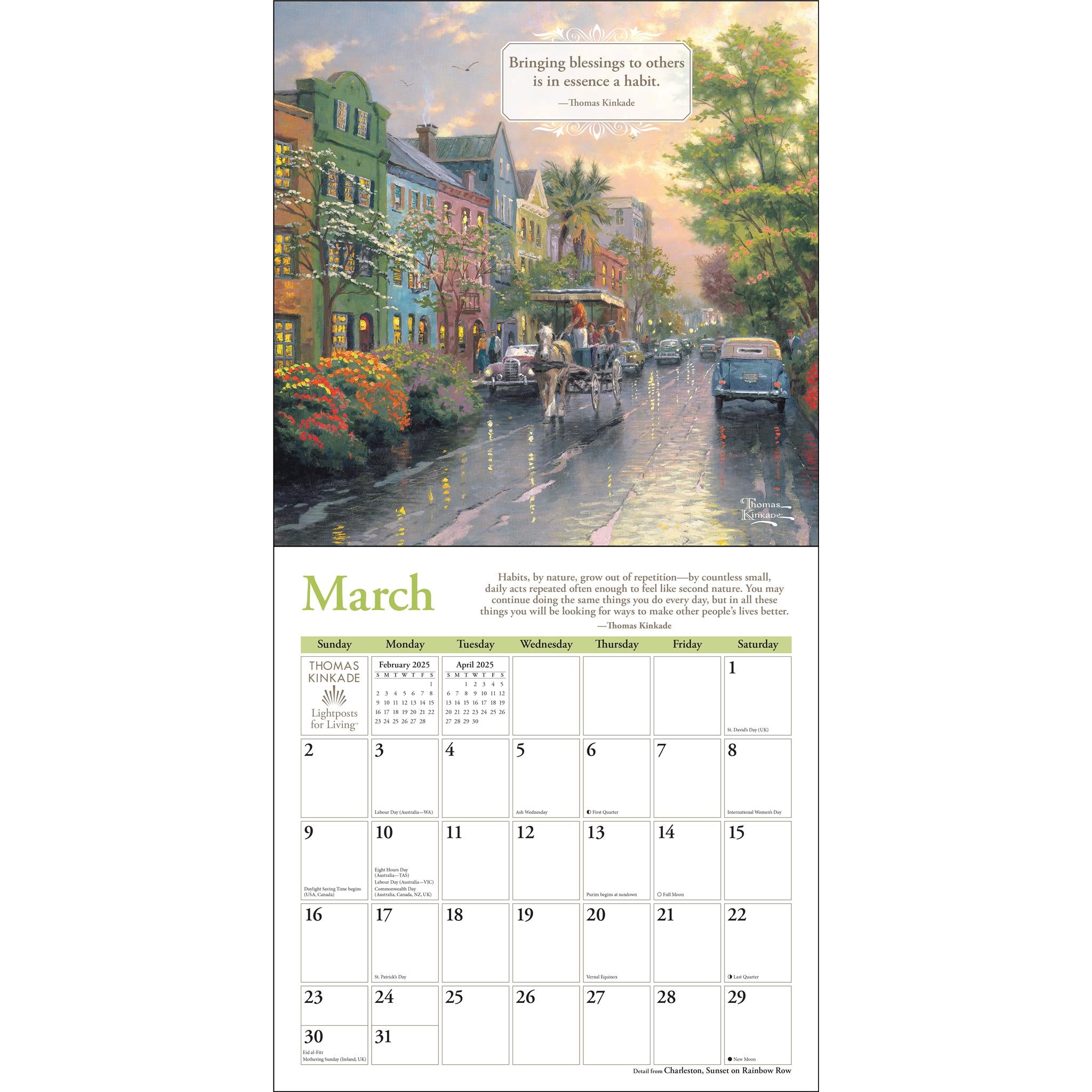 Kinkade Lightposts For Living Wall 2025 Calendar