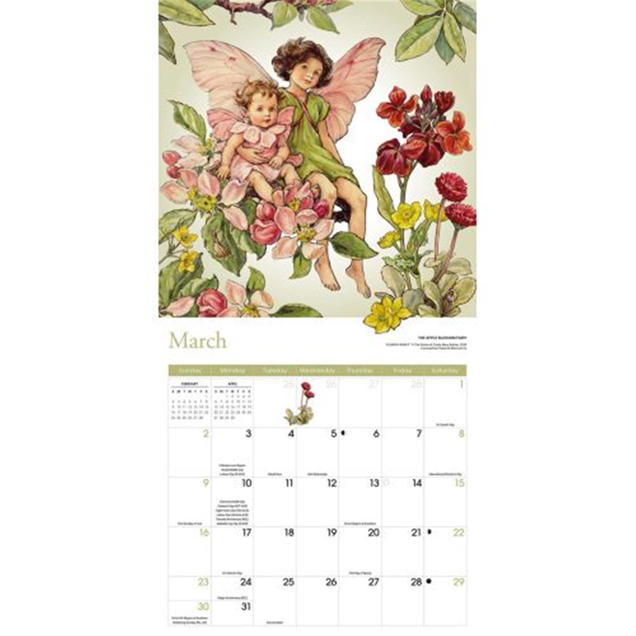 Flower Fairies Wall 2025 Calendar