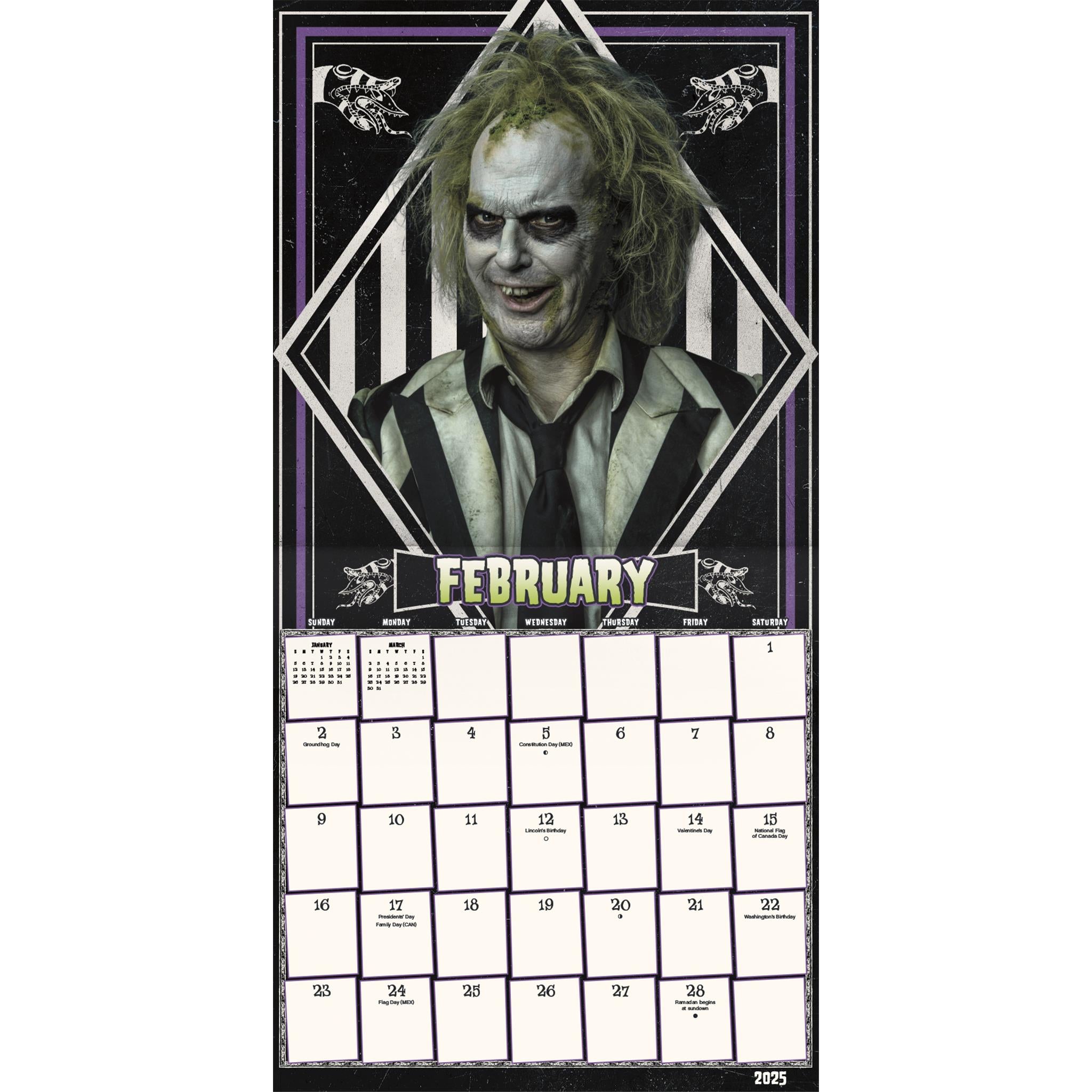 Beetlejuice 2 Wall 2025 Calendar - Online Exclusive