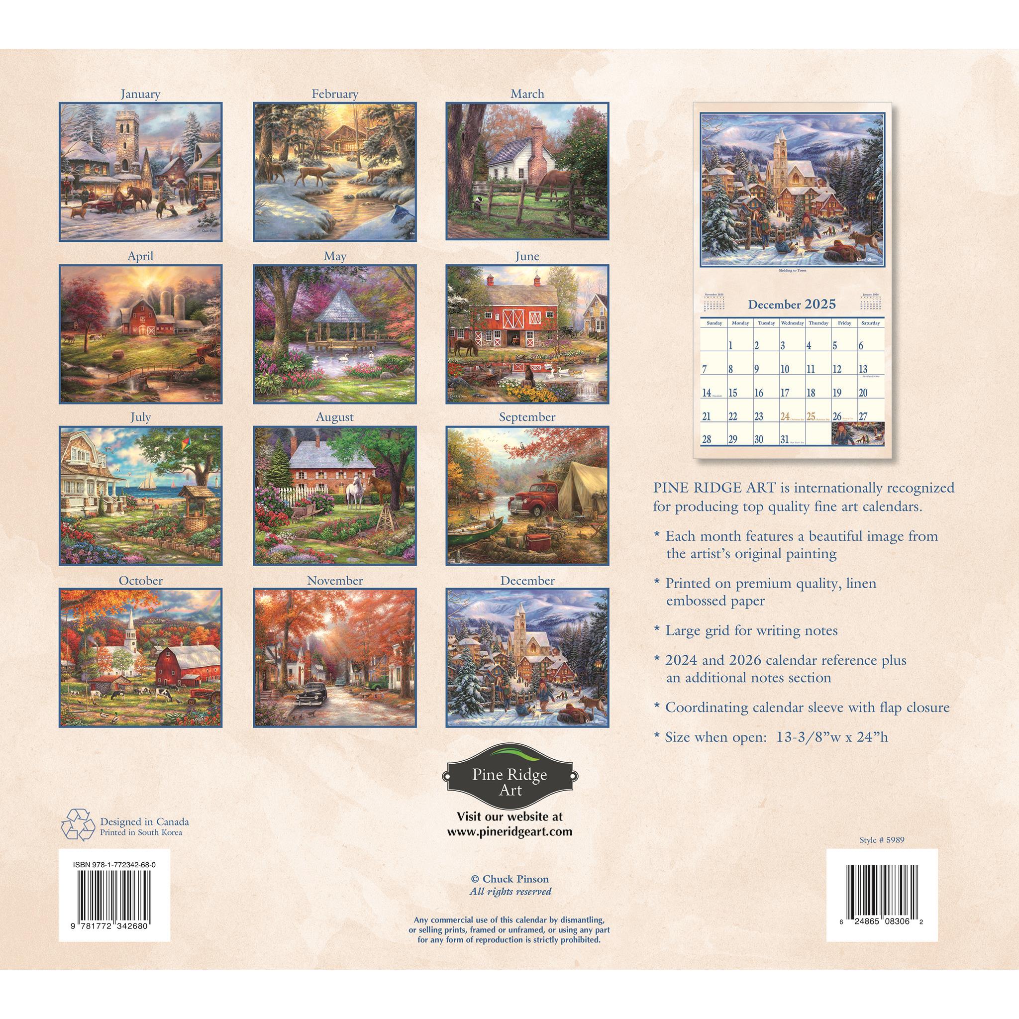 Country Living Wall 2025 Calendar - Online Exclusive