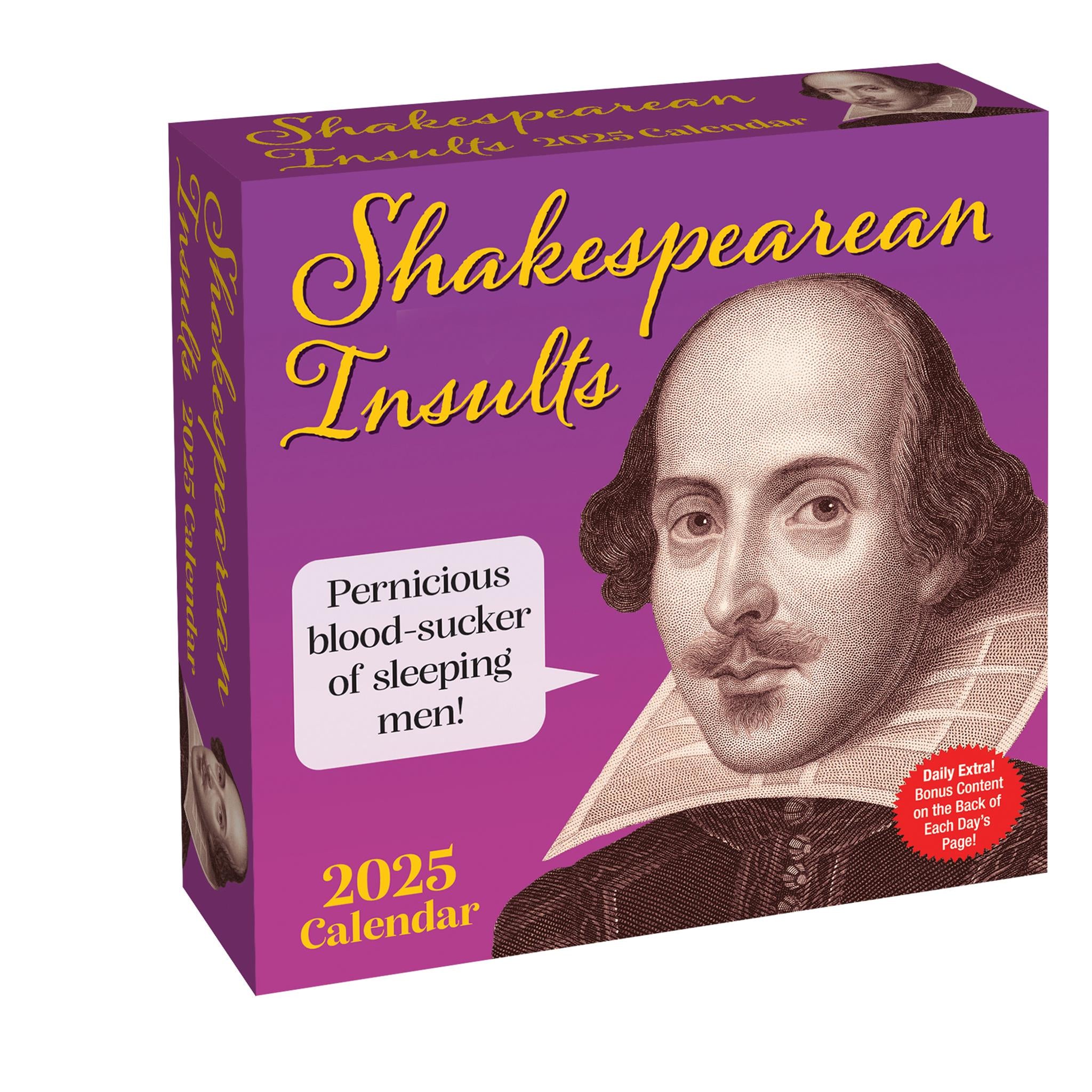 Shakespearean Insults Box 2025 Calendar