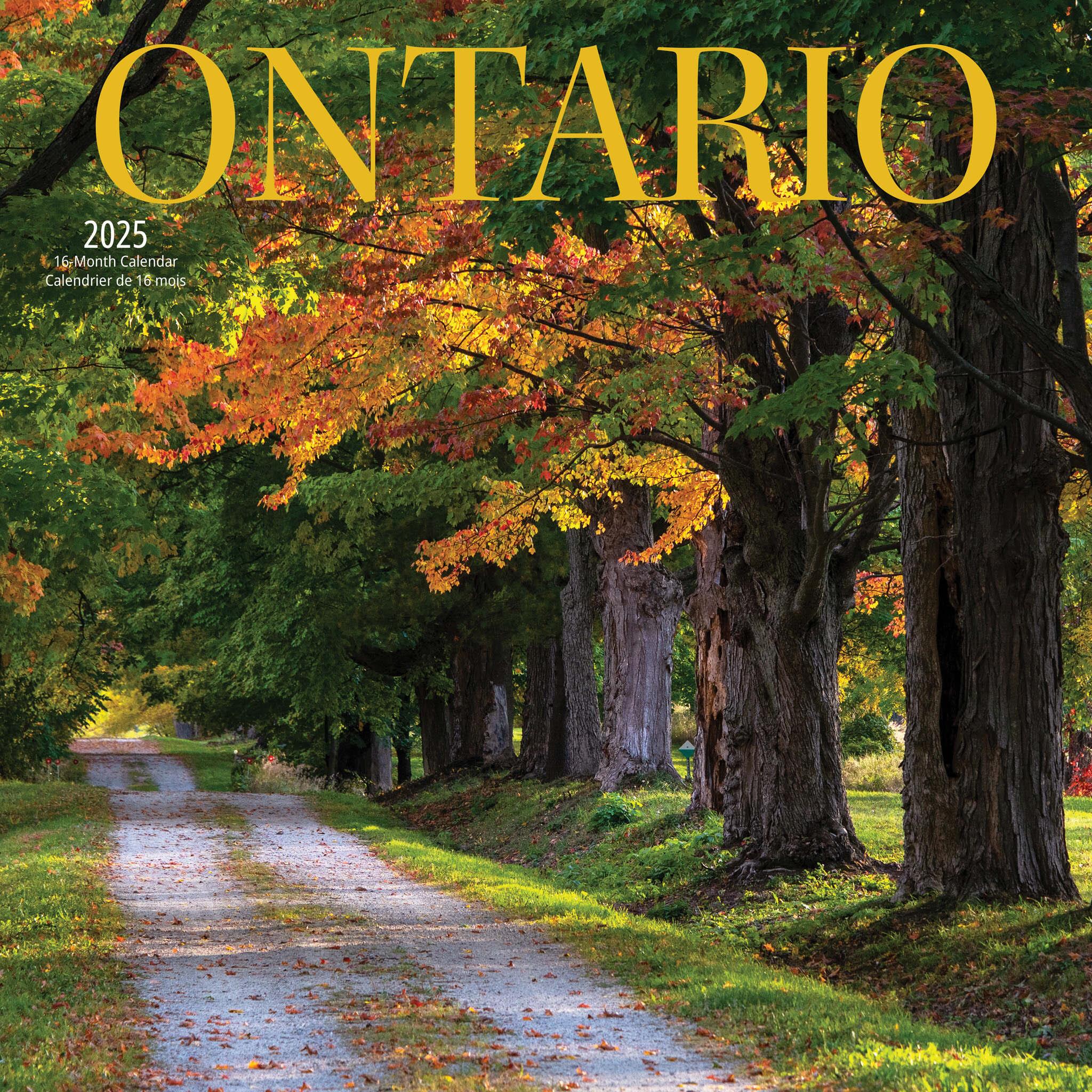 Ontario Wall 2025 Calendar