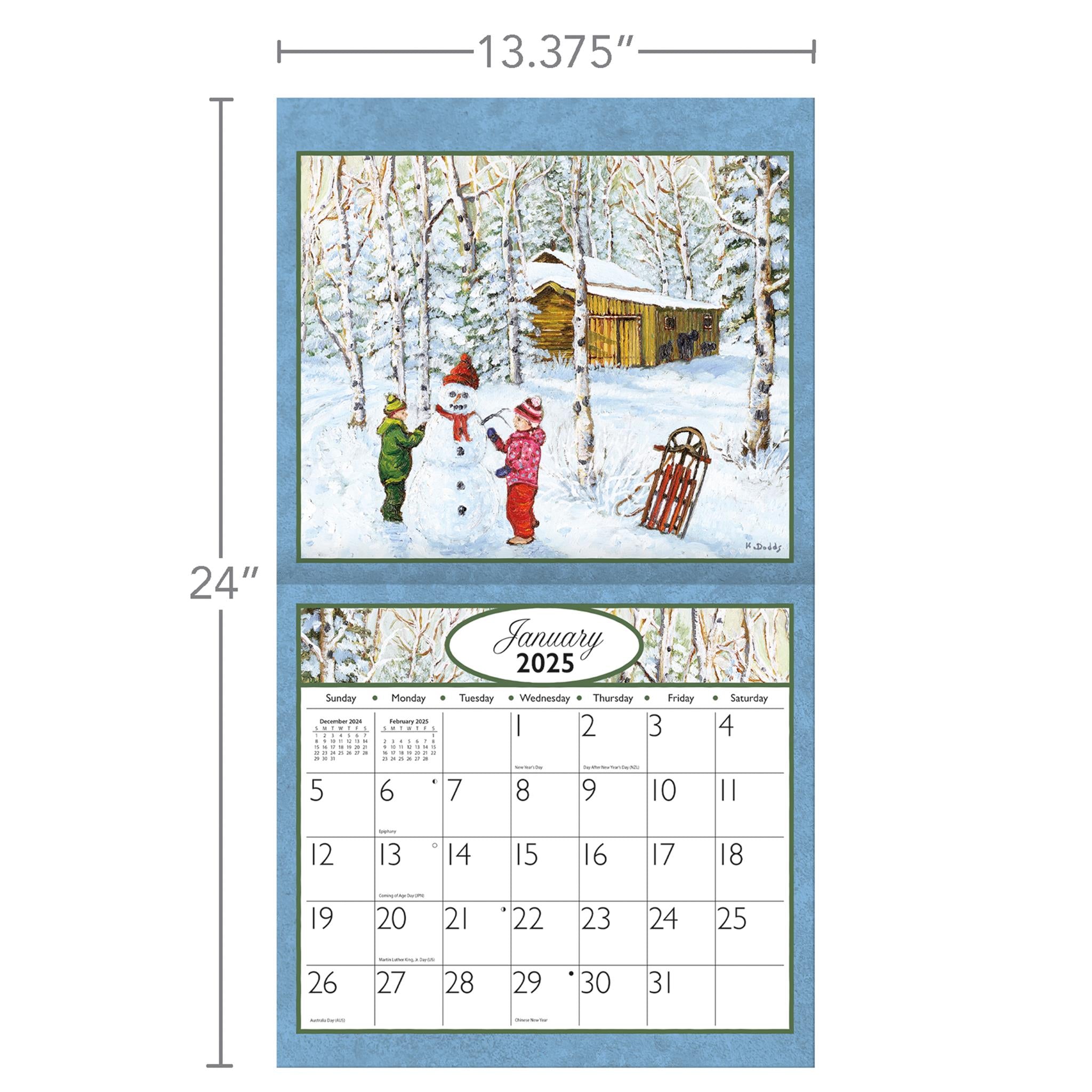 Journey Home Wall 2025 Calendar - Online Exclusive