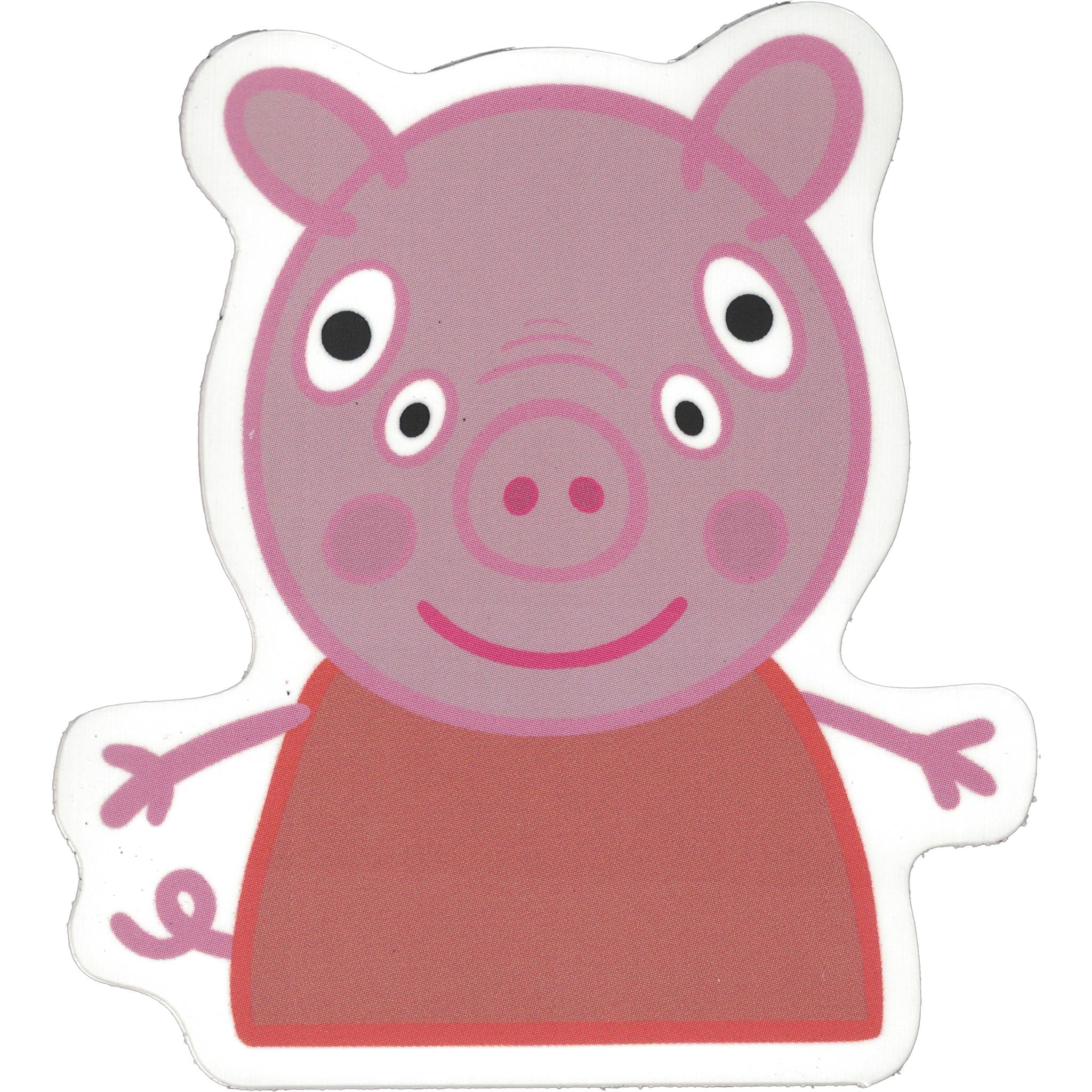 Front Perspective Peppa Pig Vinyl Sticker