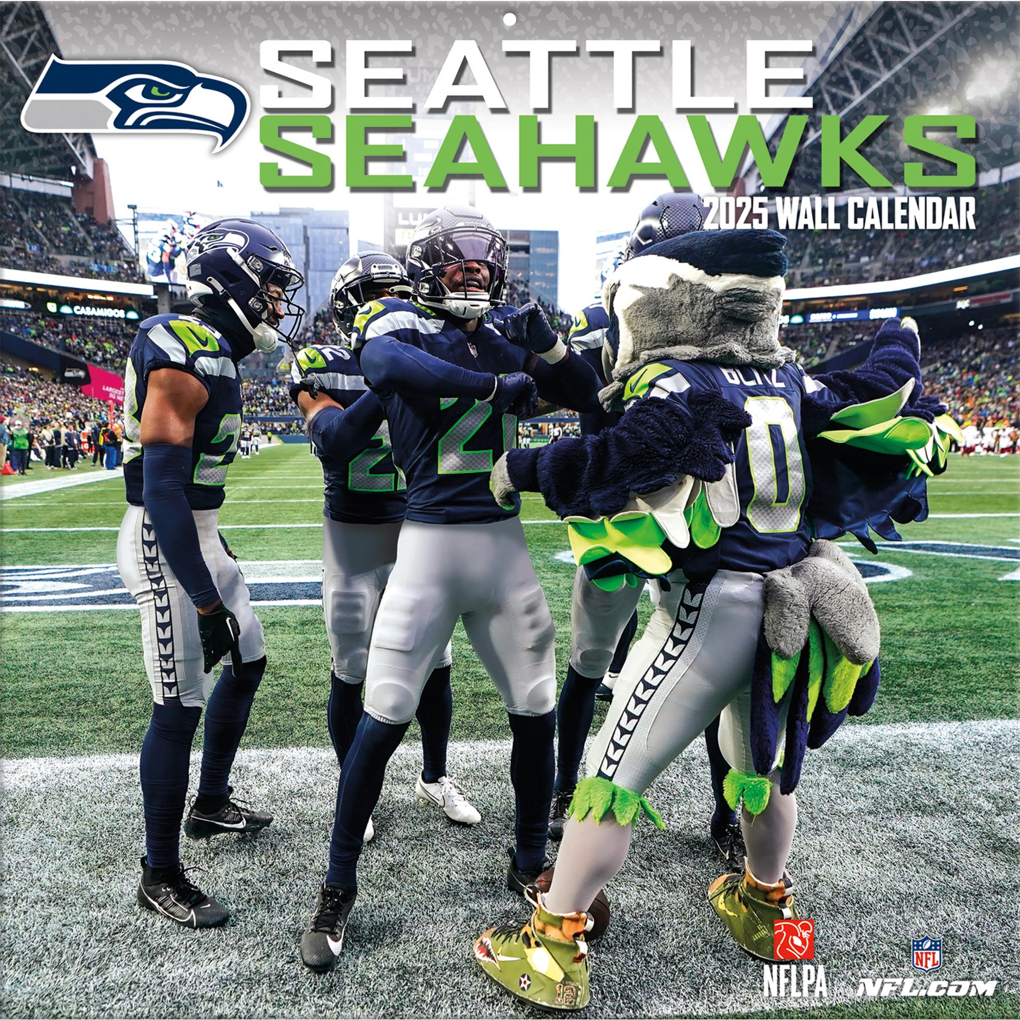 NFL Seattle Seahawks Wall 2025 Calendar