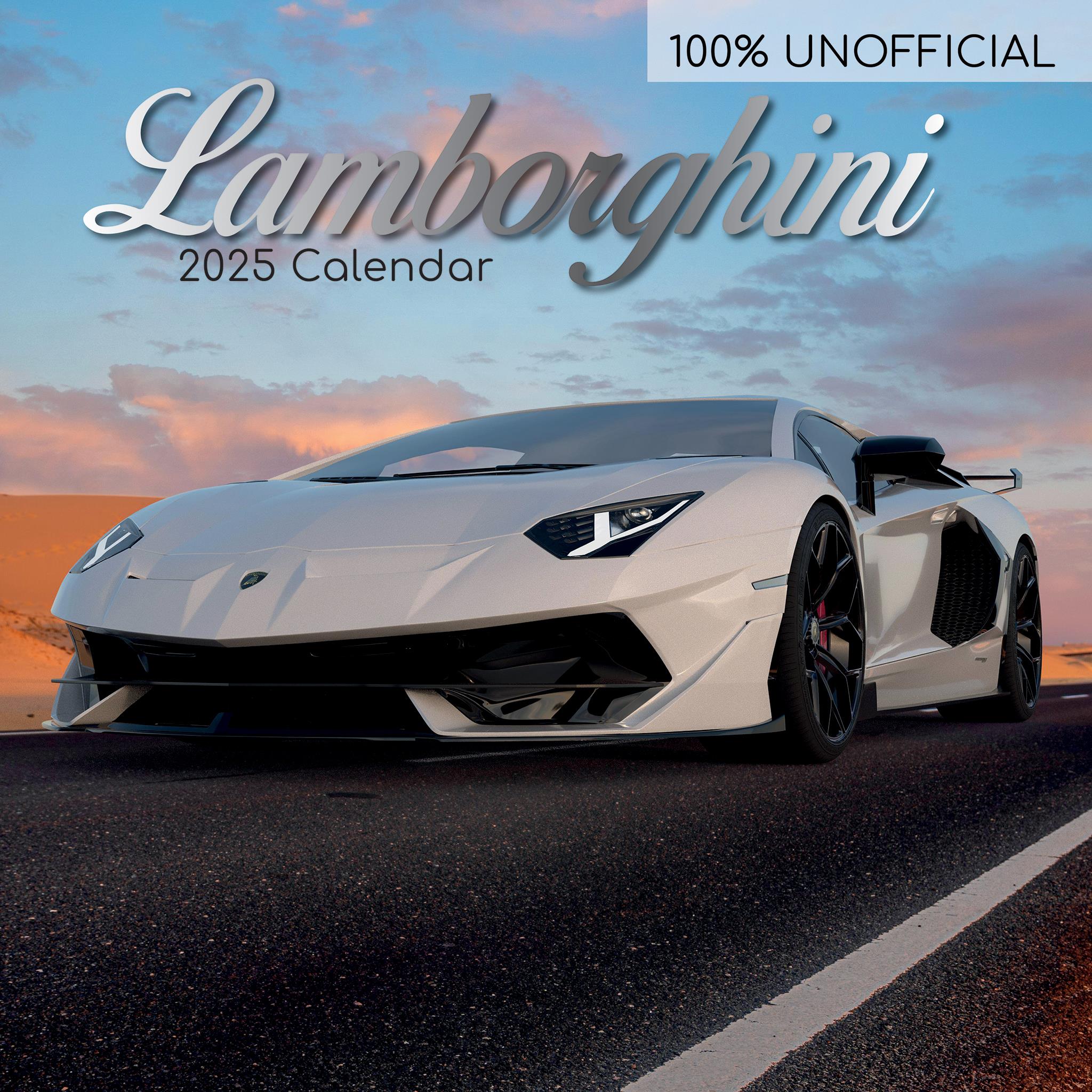 Lamborghini Wall 2025 Calendar