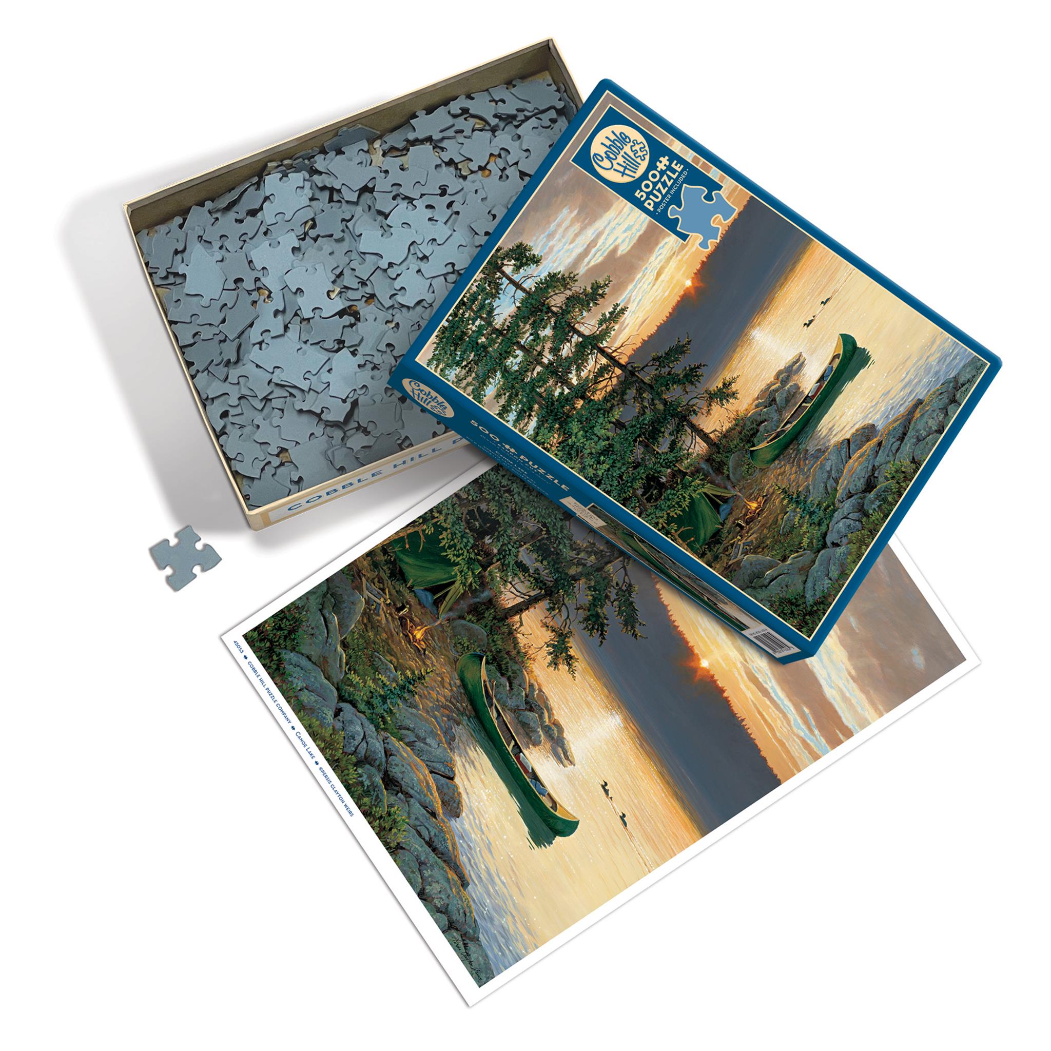 Canoe Lake 500 Piece Puzzle Cobble Hill