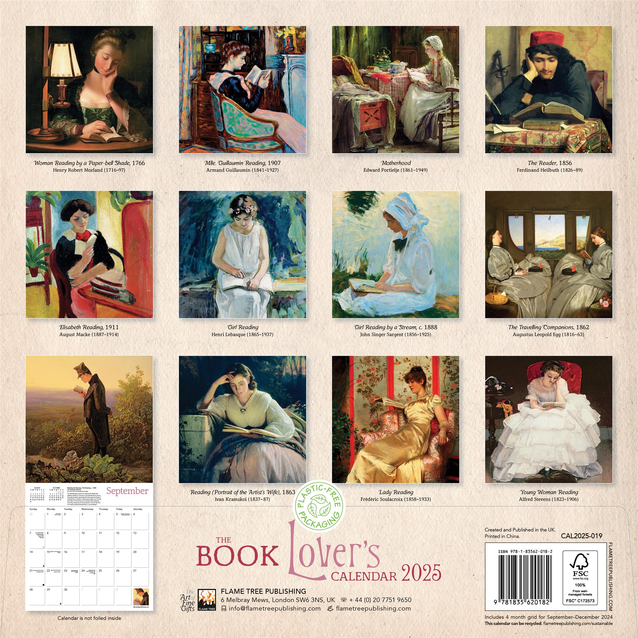 Book Lovers Wall 2025 Calendar - Online Exclusive