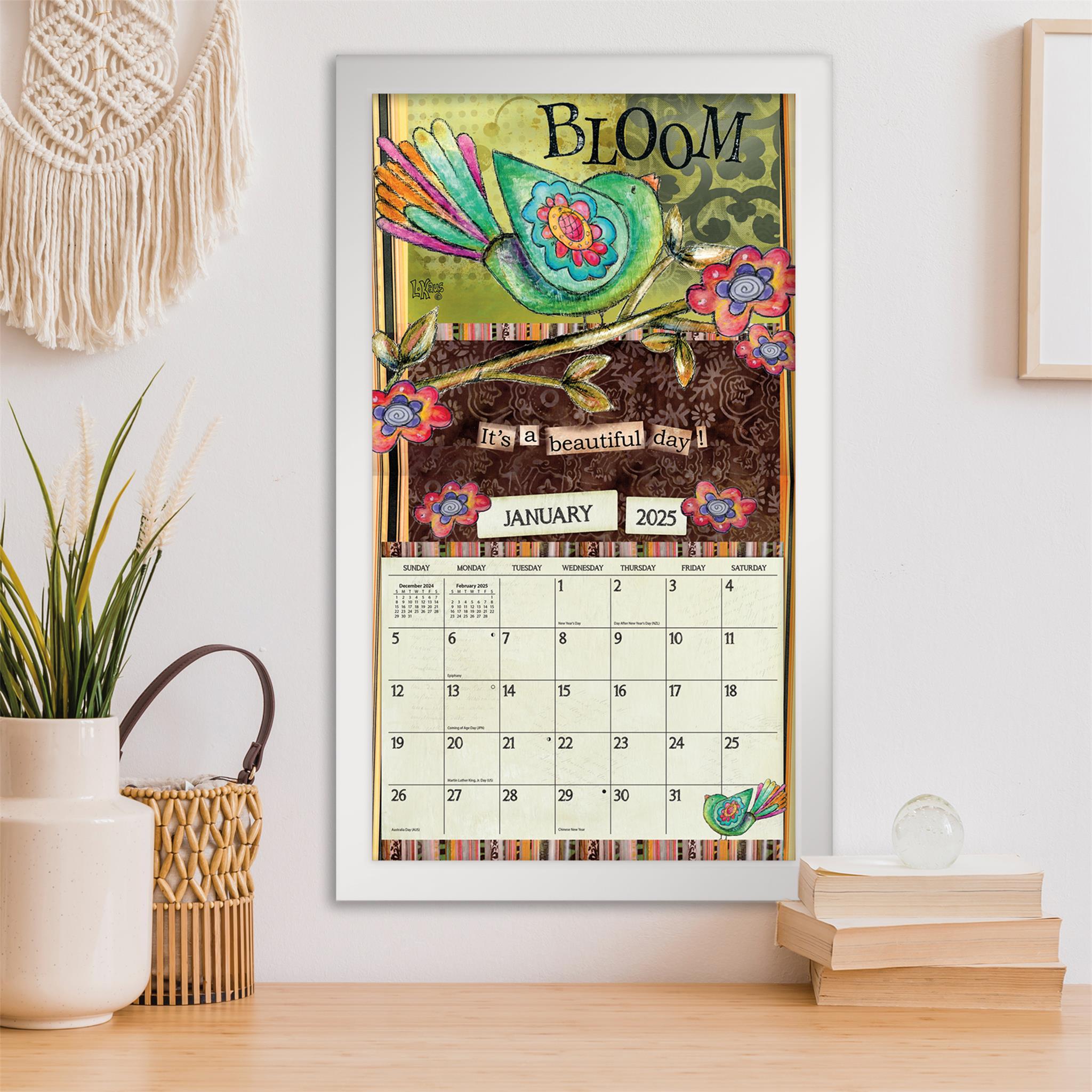 Color My World Wall 2025 Calendar