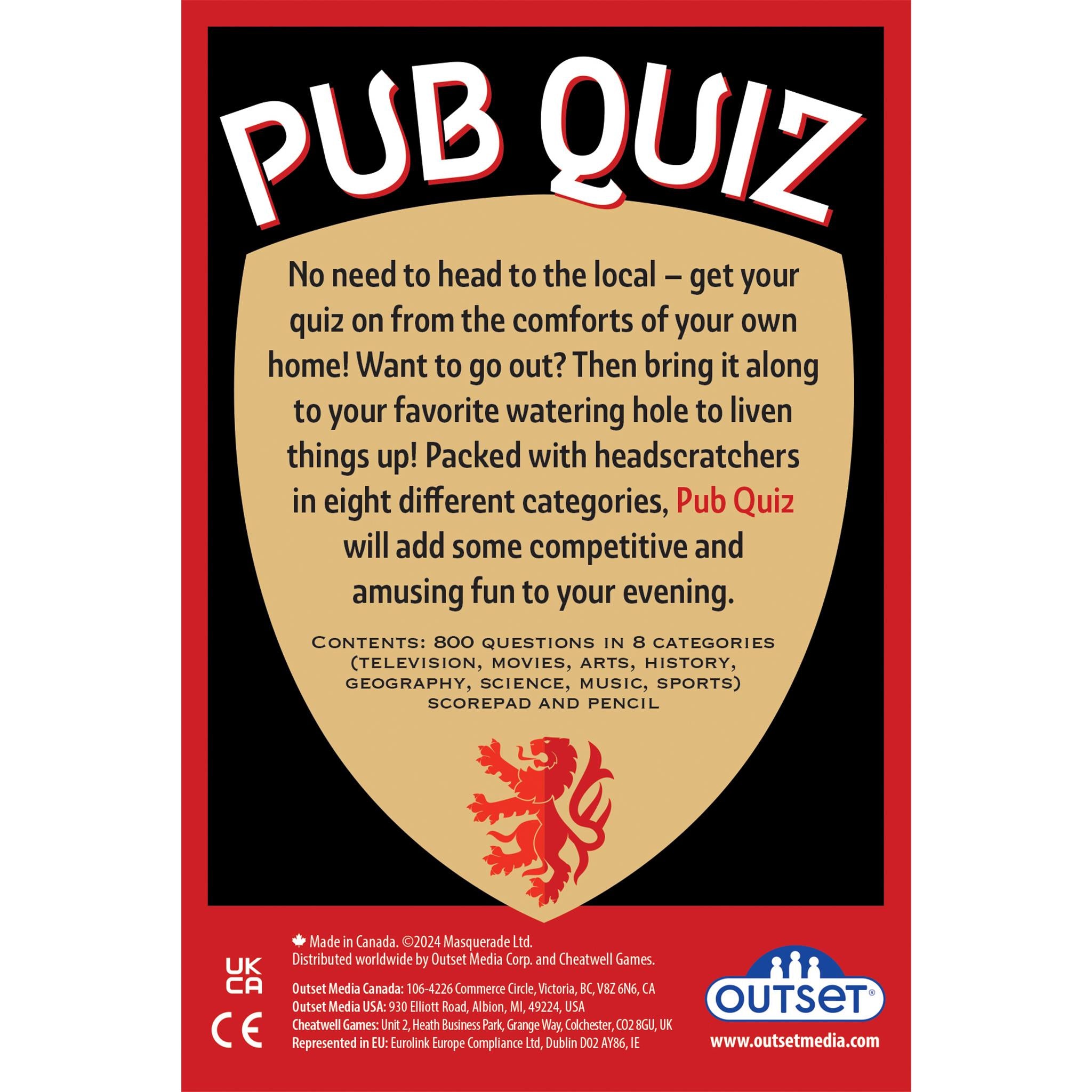 Pub Quiz: The Red Lion Edition - Exclusive