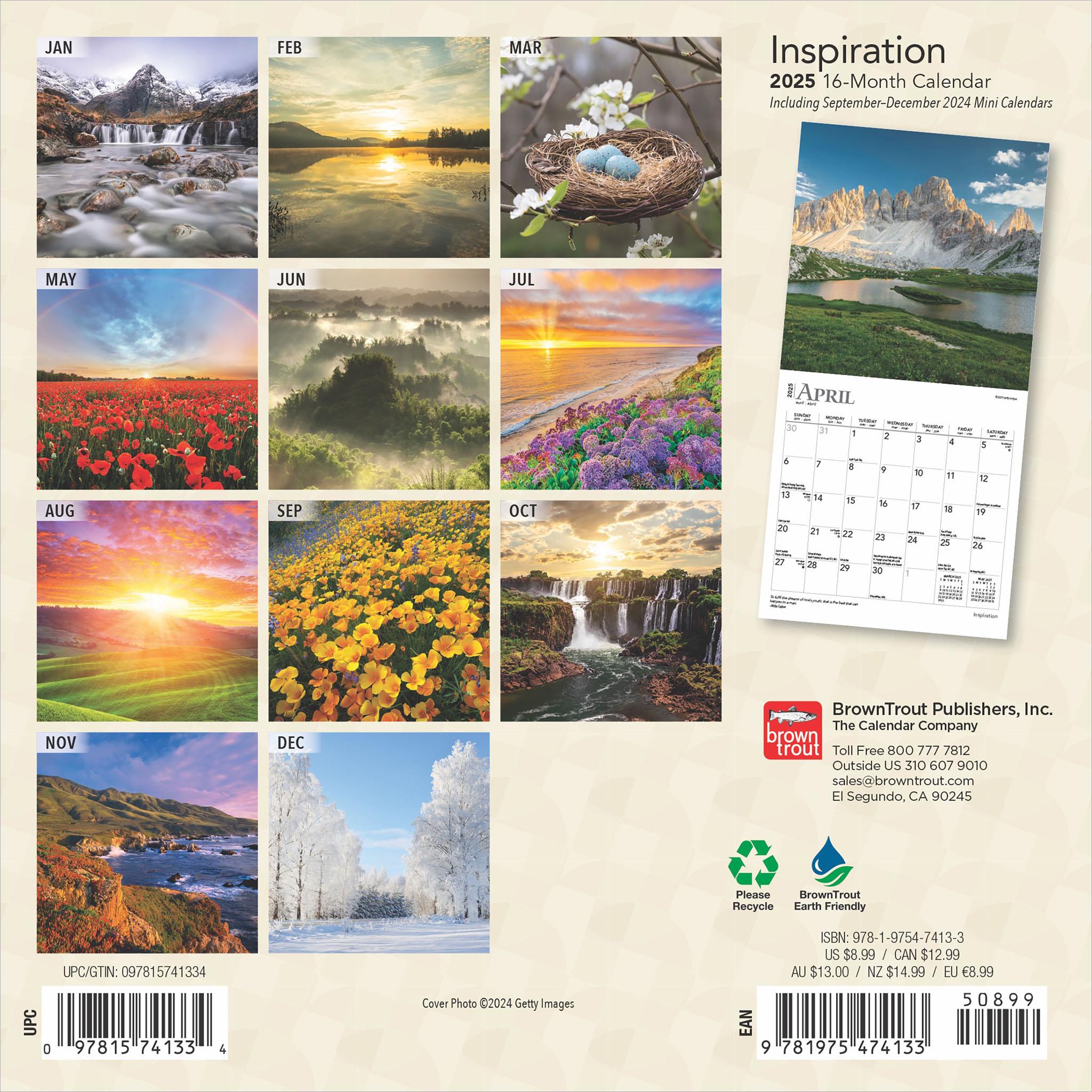 Inspiration Mini 2025 Calendar - Online Exclusive