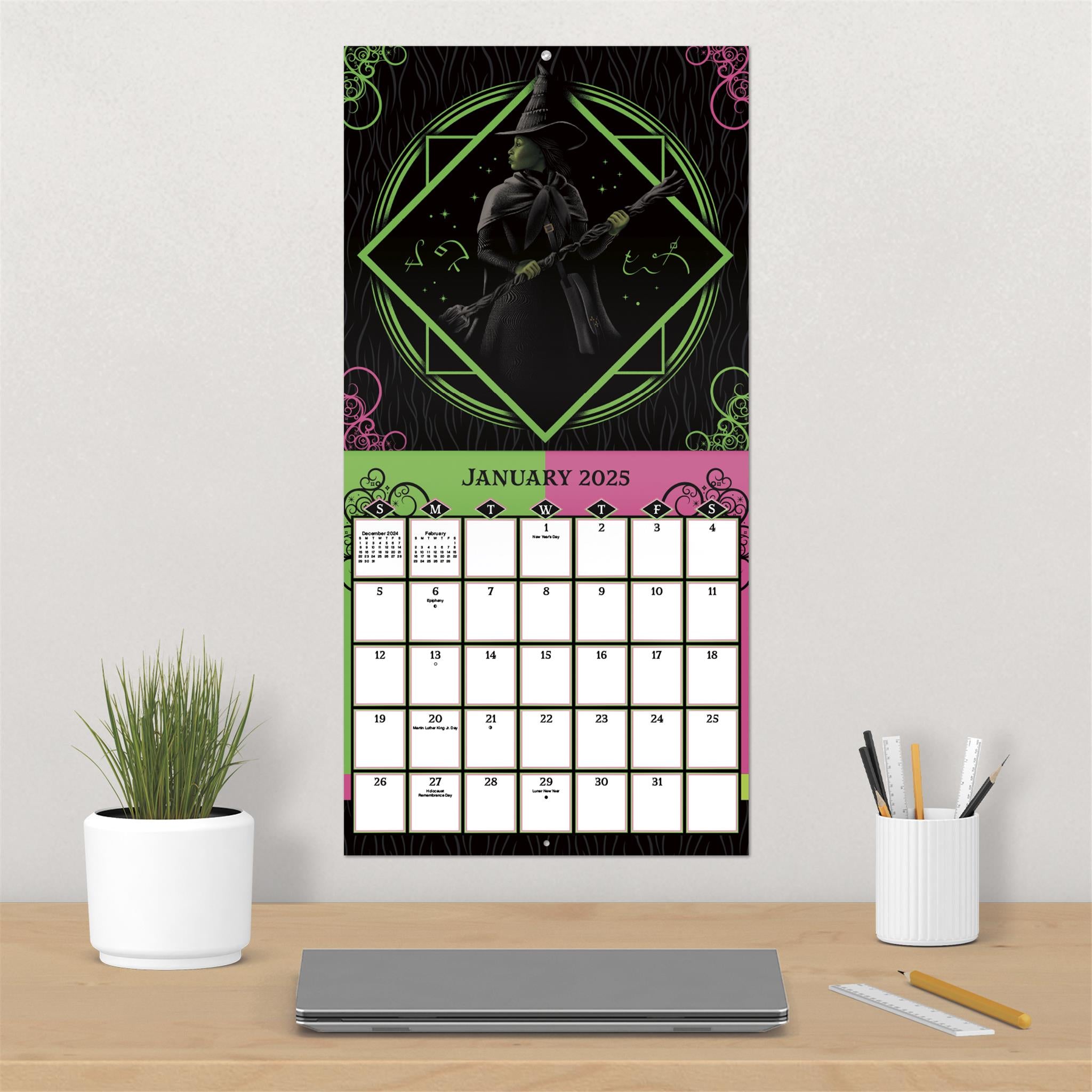 Wicked Movie Elphaba And Glinda Wall 2025 Calendar - Online Exclusive