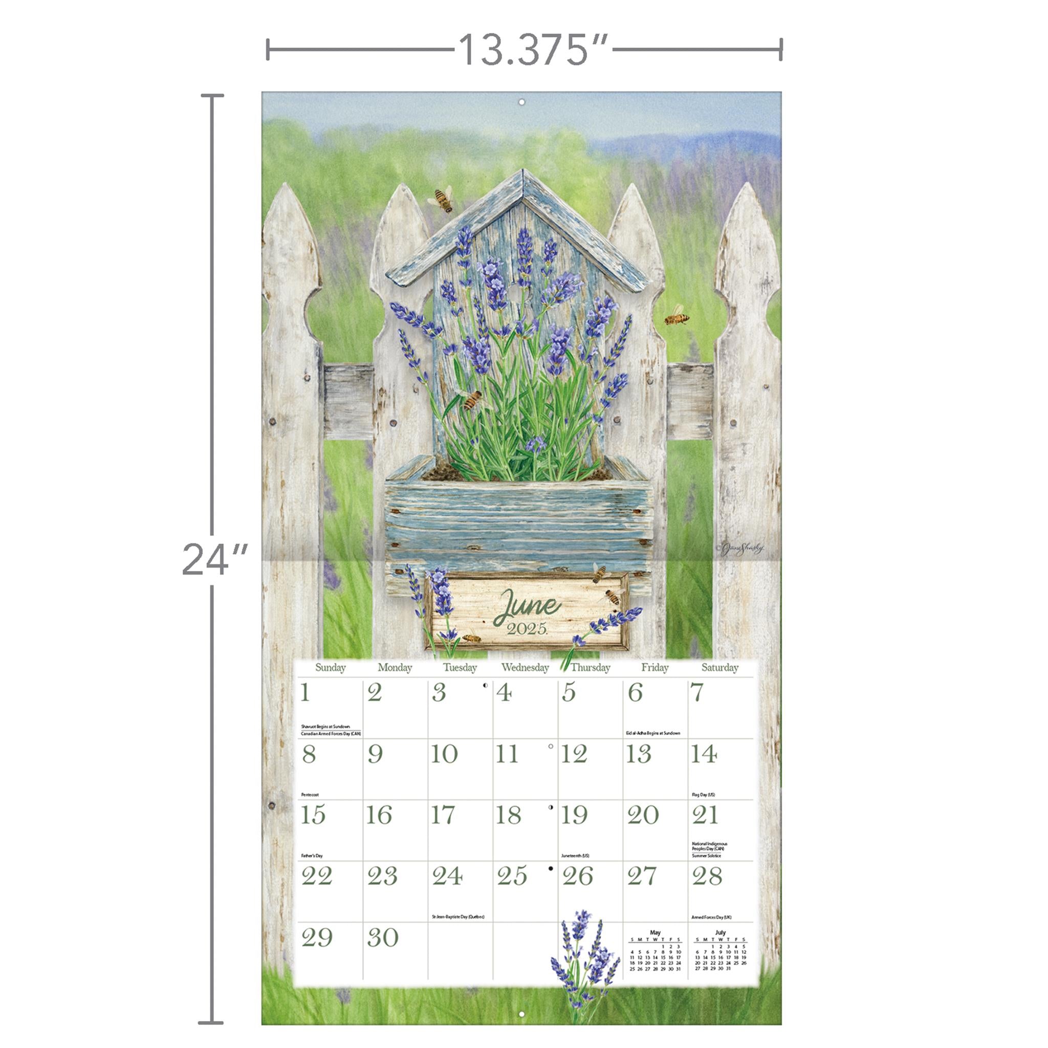 Herb Garden Wall 2025 Calendar - Online Exclusive