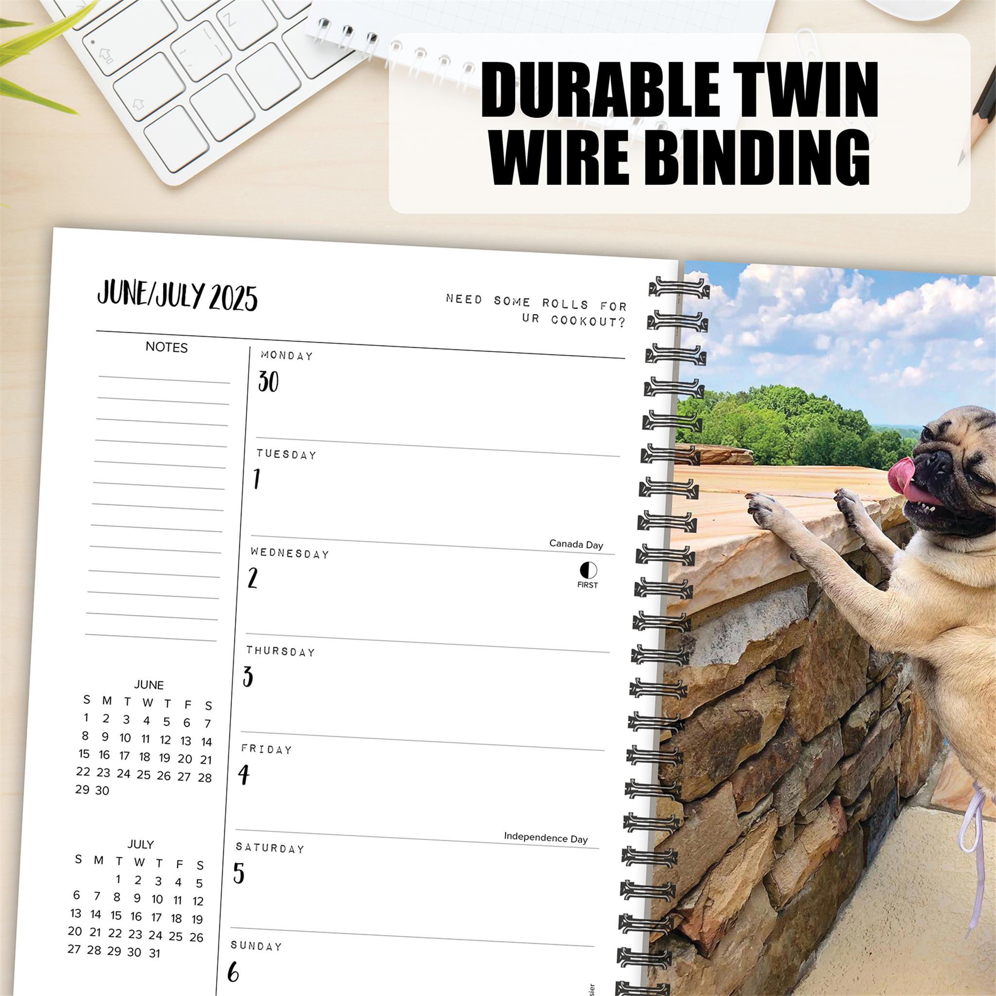 Doug The Pug Engagement 2025 Calendar - Online Exclusive