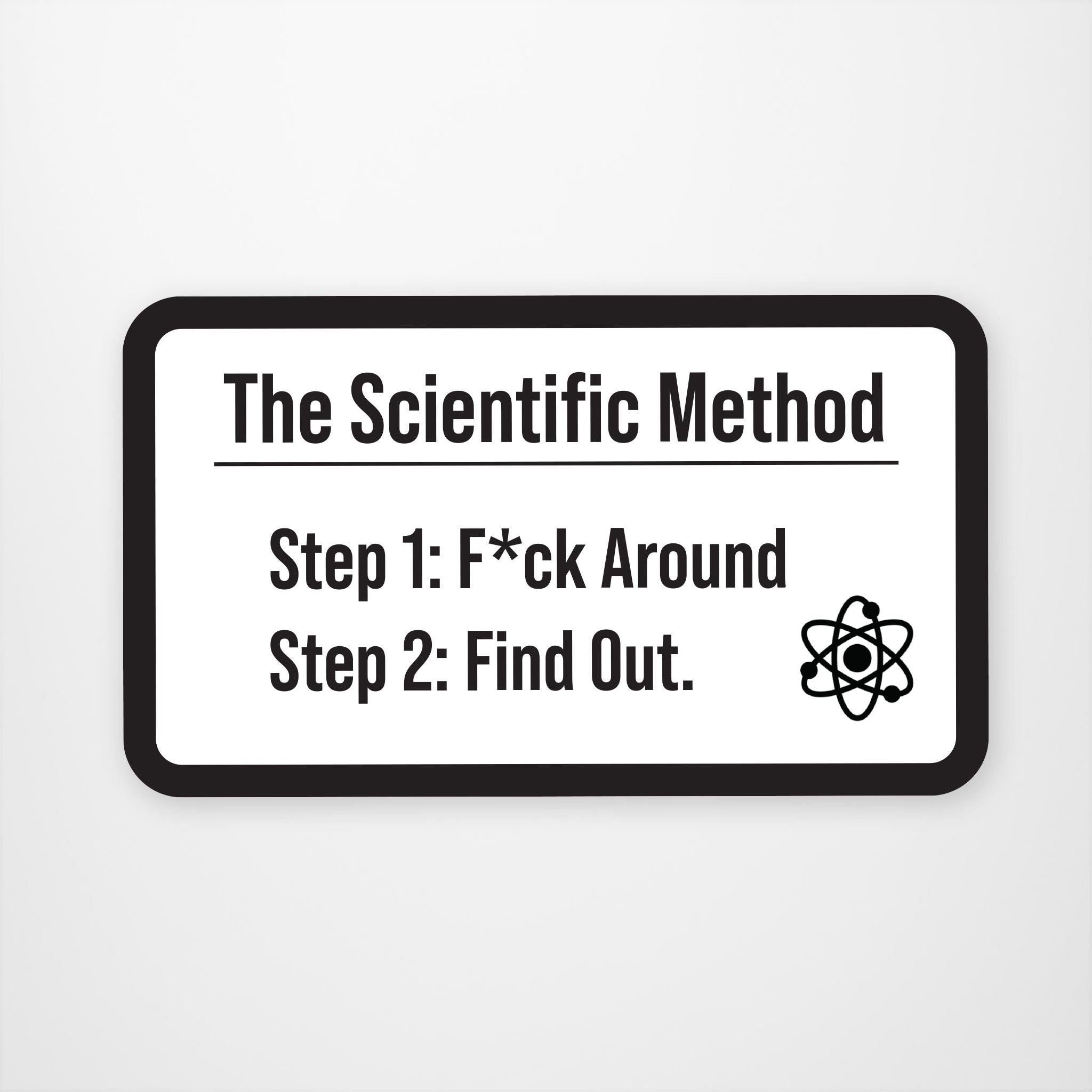 Scientifc Method Vinyl Sticker