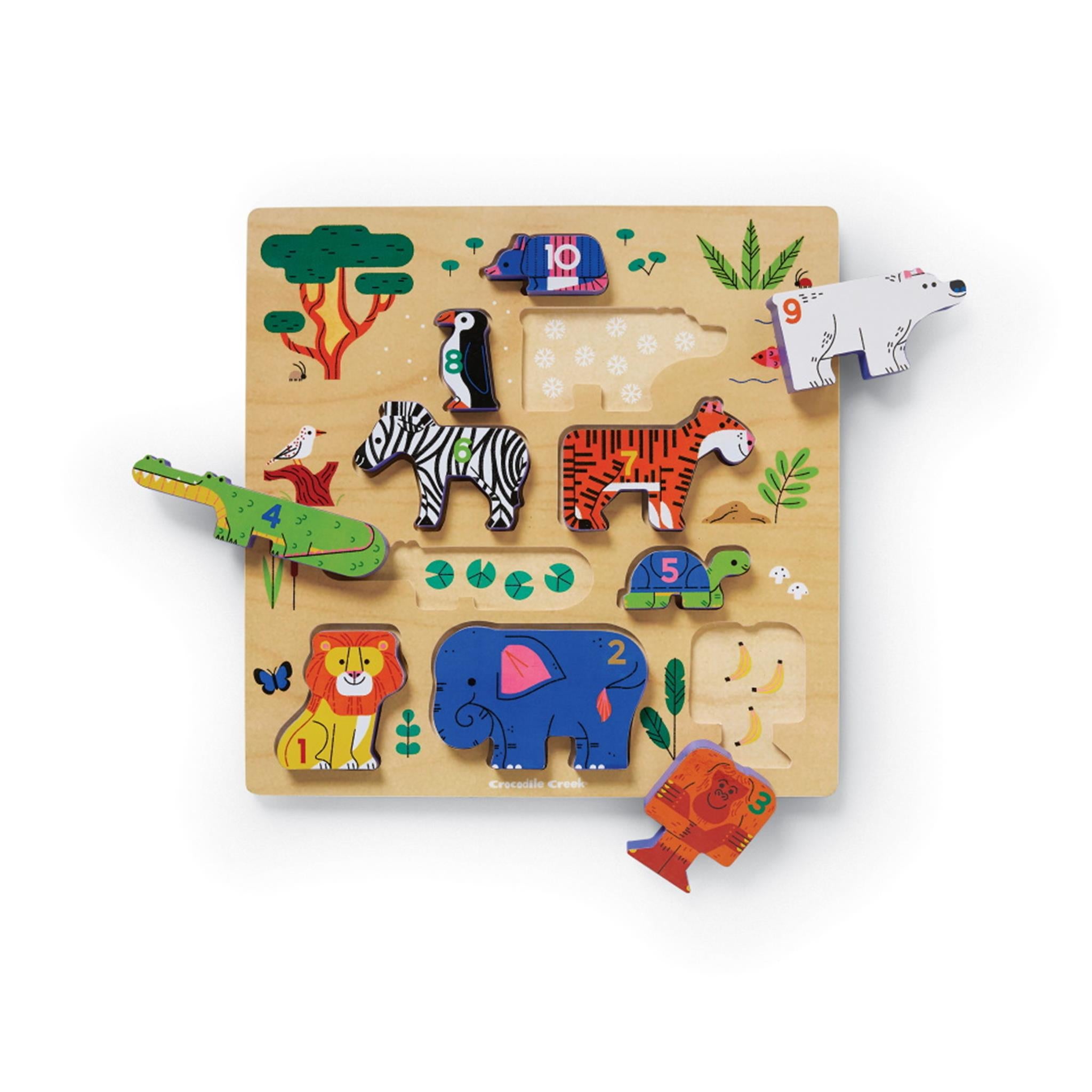 Wood Stacking Puzzles 123 Zoo