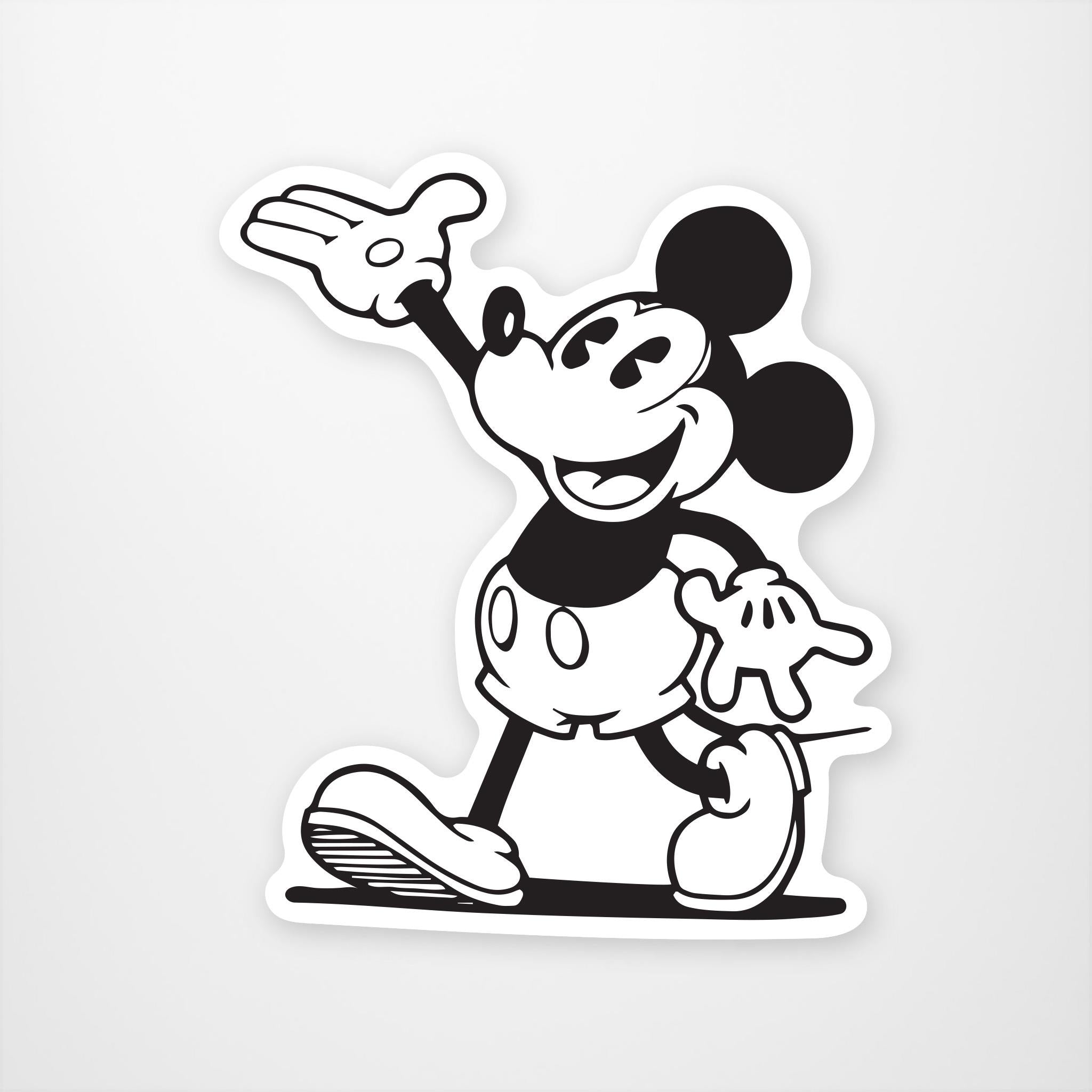 Retro Mickey  Vinyl Sticker