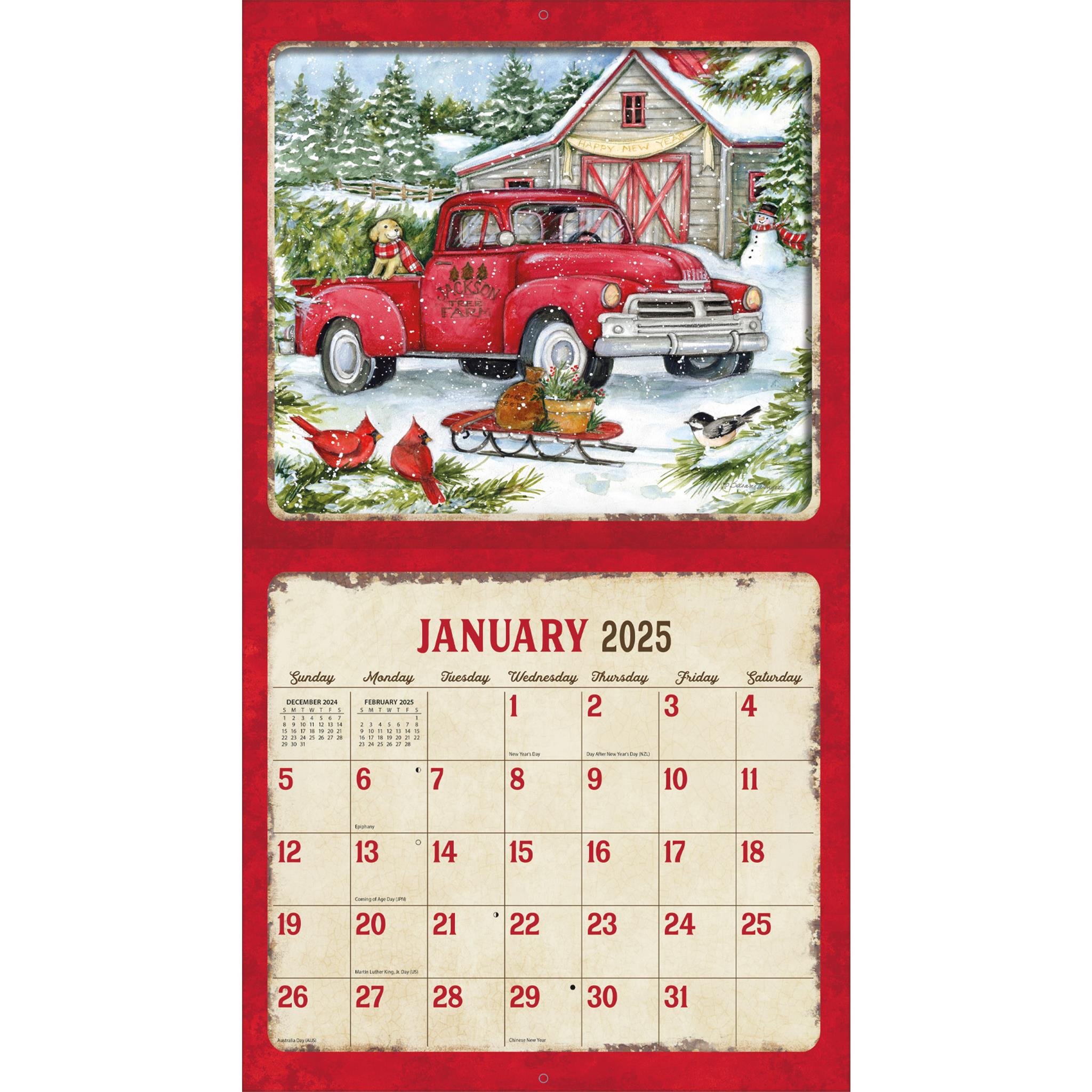 Truckin Along Special Edition with Print Wall 2025 Calendar