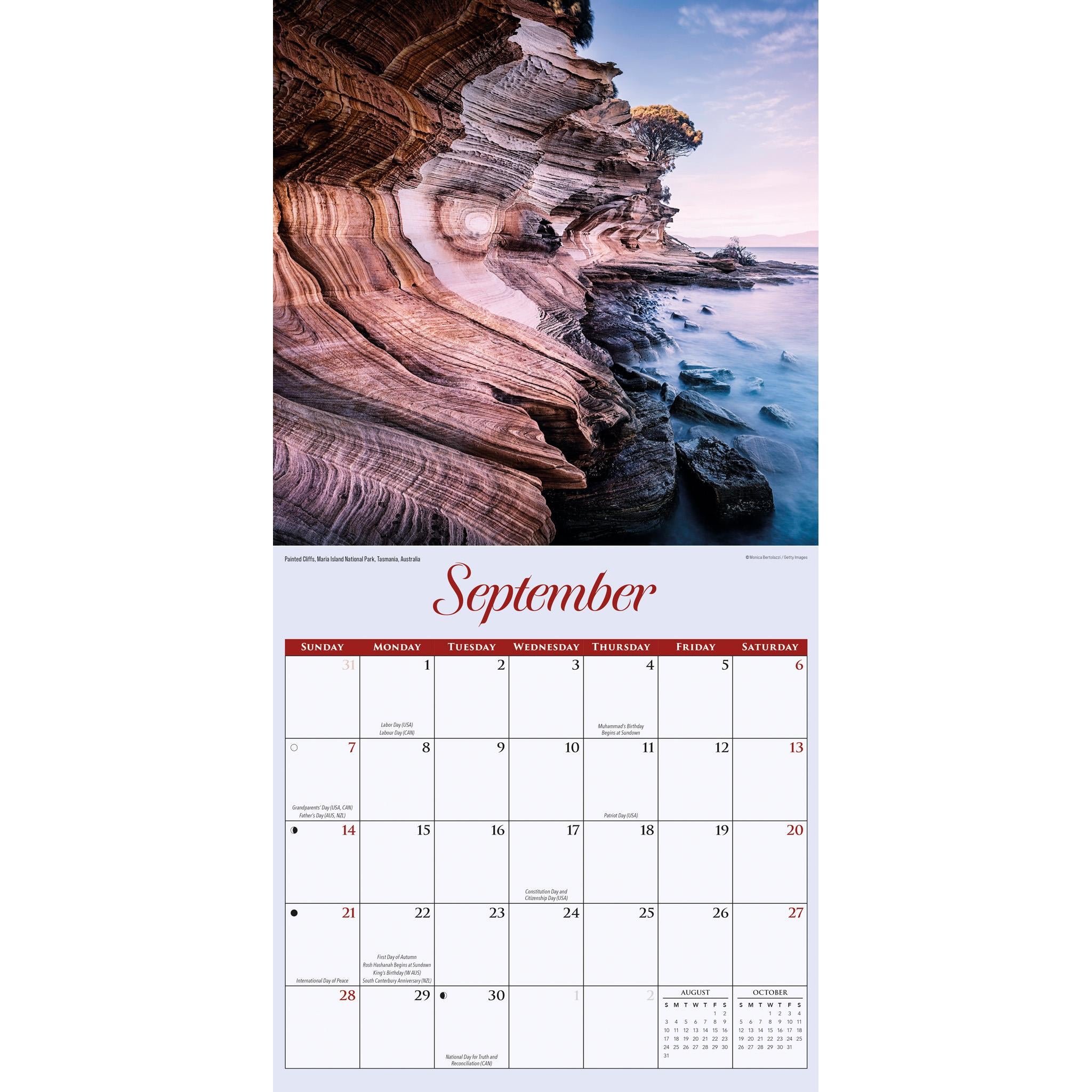 Natures Wonders Wall 2025 Calendar