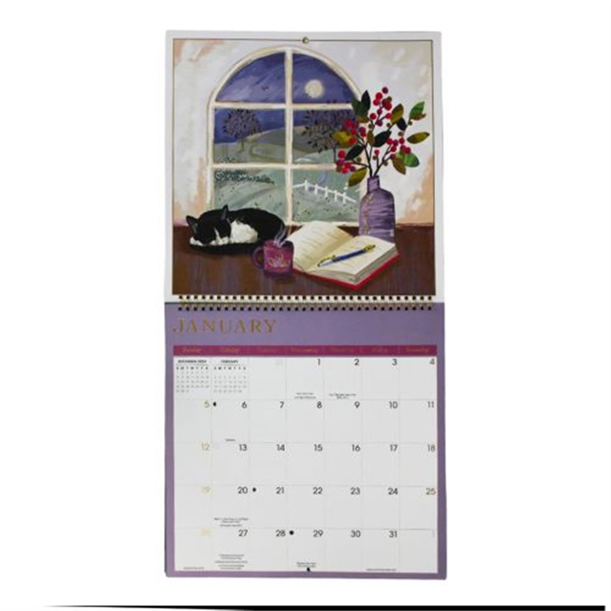 Book Lovers Wall 2025 Calendar