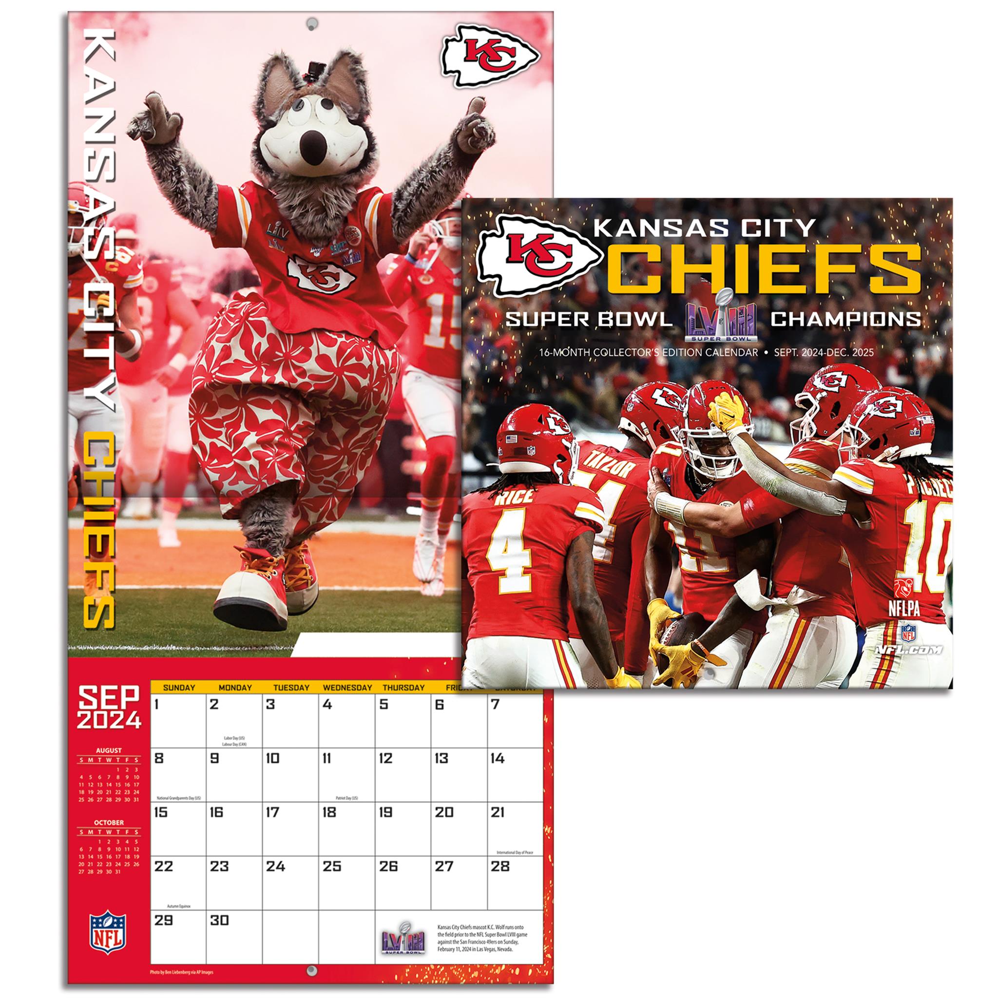 NFL Kansas City Chiefs Mini 2025 Calendar - Online Exclusive