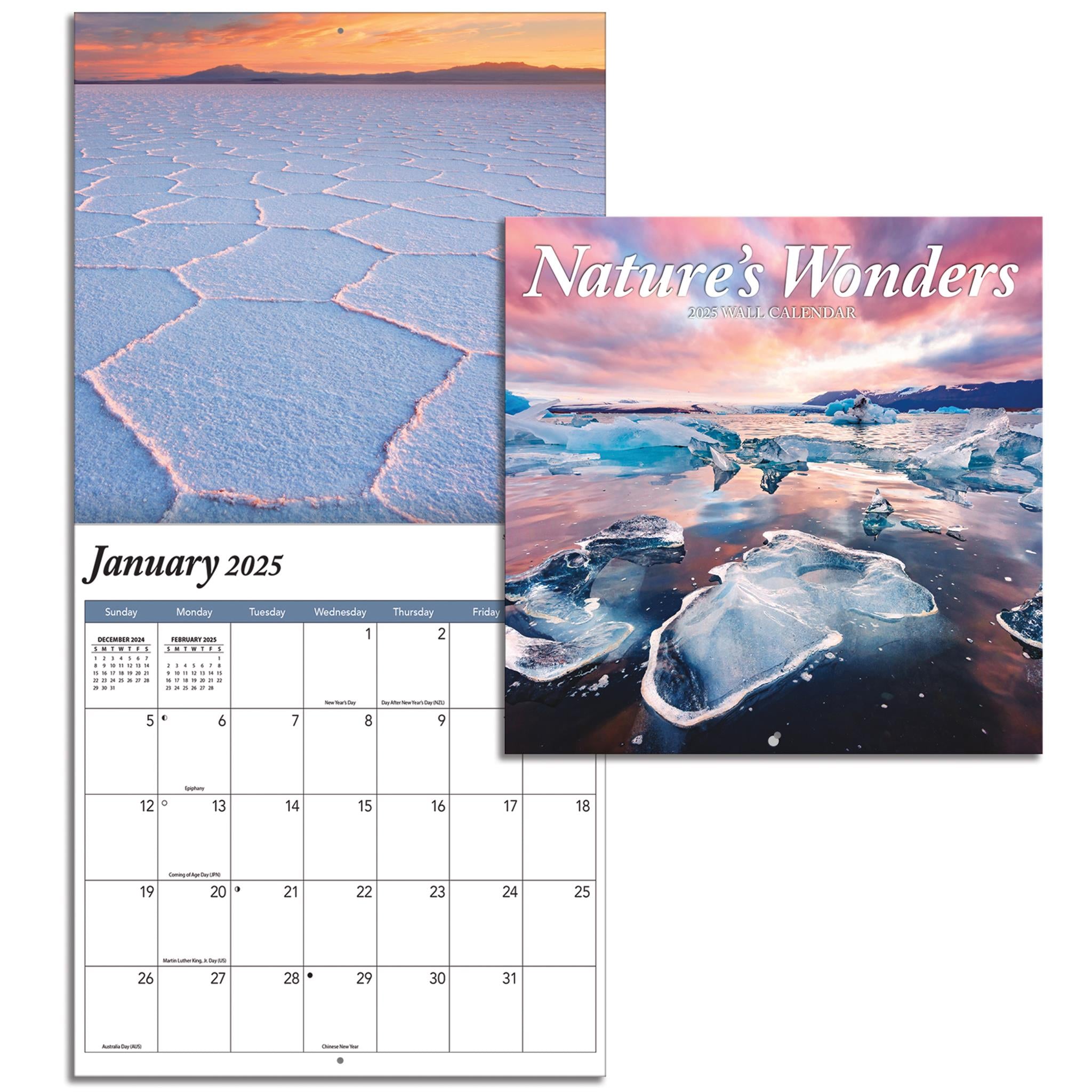 Natures Wonders Mini 2025 Calendar