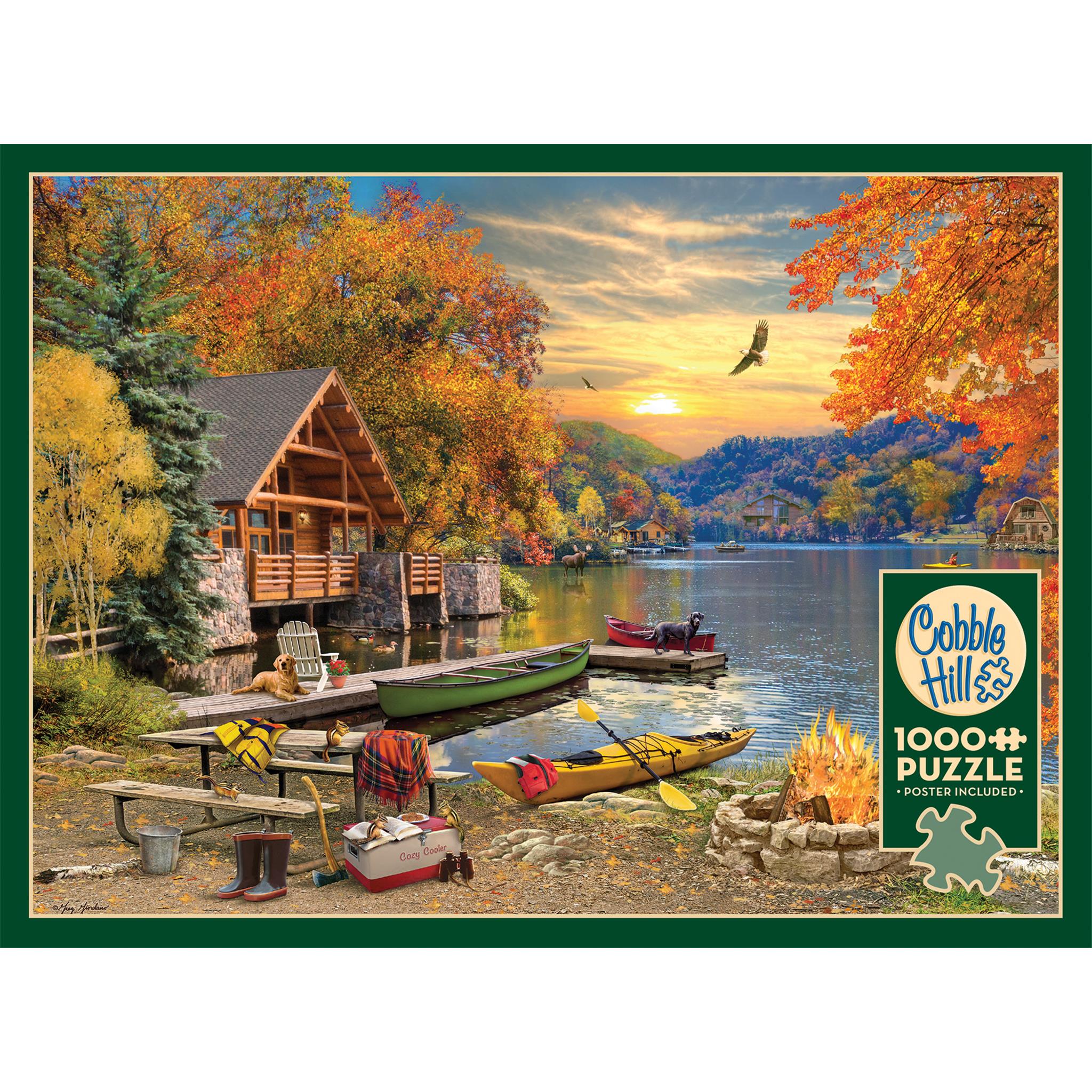 Lakeside Retreat 1000 Piece Puzzle Cobble Hill